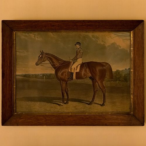 ENGLISH SCHOOL: HORSE AND JOCKEYAquatint