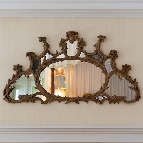 GEORGE III STYLE GILTWOOD OVERMANTEL 2e3a8b