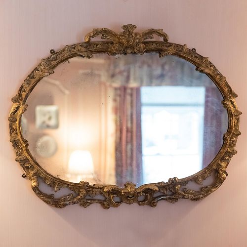 VICTORIAN OVAL GILTWOOD MIRROR23