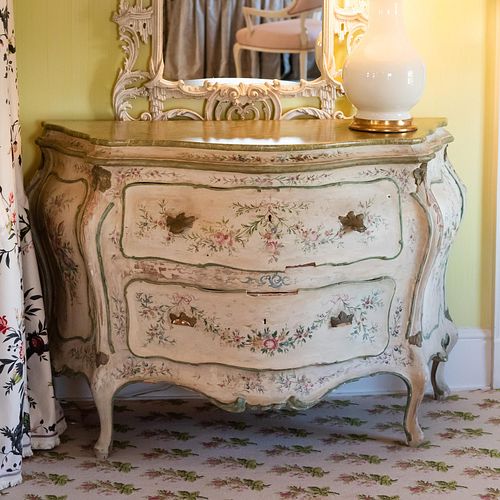 VENETIAN ROCOCO STYLE PAINTED COMMODE35 2e3ab1