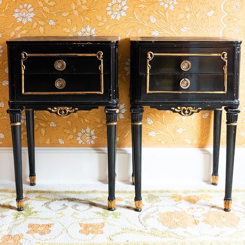 PAIR OF MAISON JANSEN EBONIZED