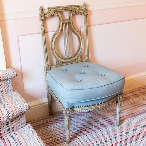 LOUIS XVI PAINTED CHILD S CHAISE32 2e3afa