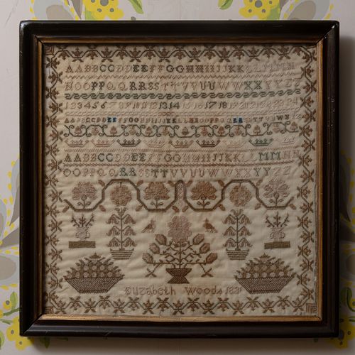 TWO ENGLISH NEEDLEWORK SAMPLERS,