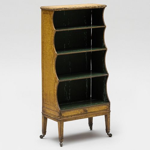 REGENCY PAINTED SMALL OPEN BOOKCASE43