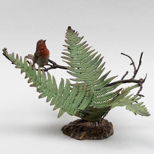 AUSTRIAN COLD PAINTED BRONZE FERN 2e3be5