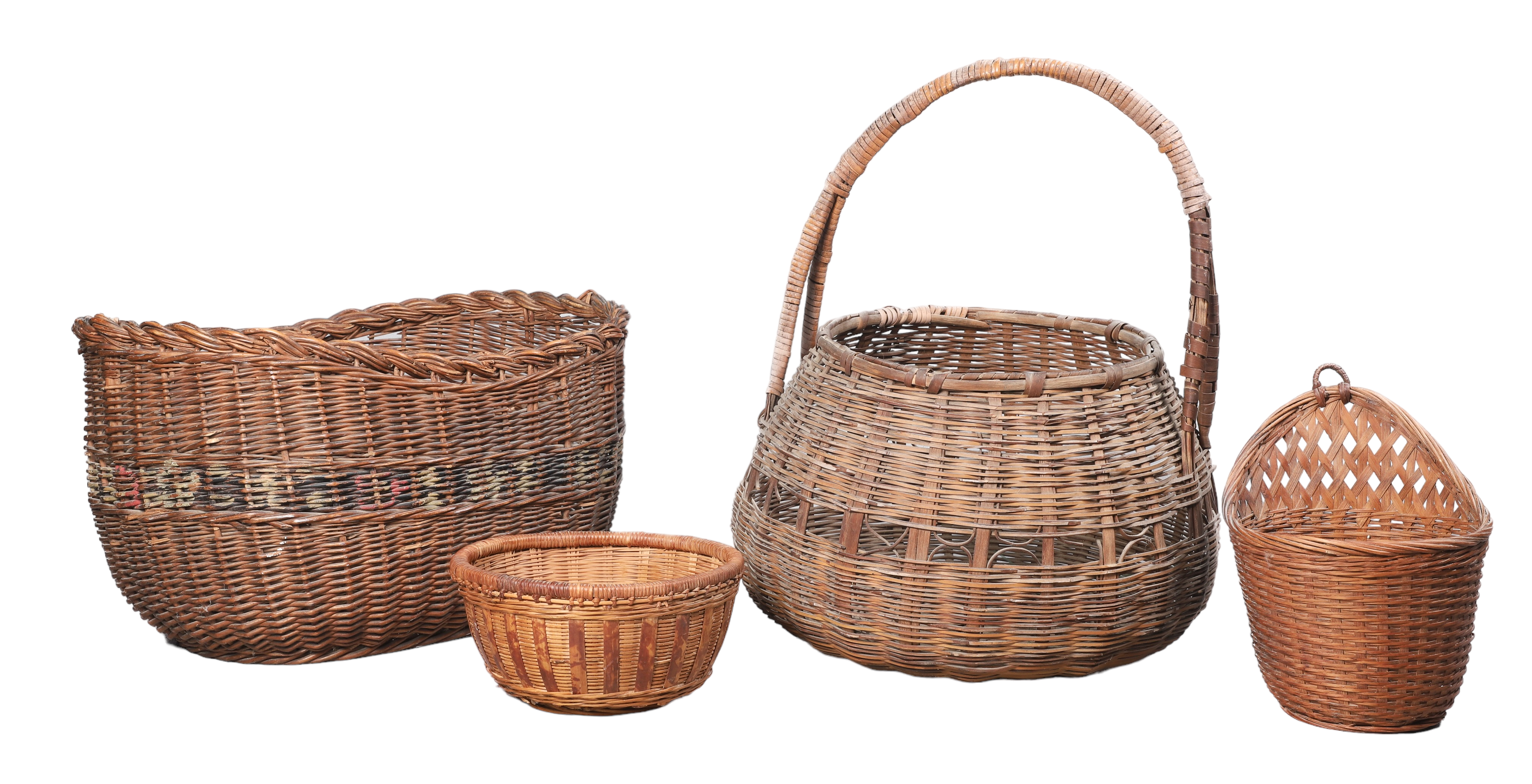 (4) Woven baskets to include woven