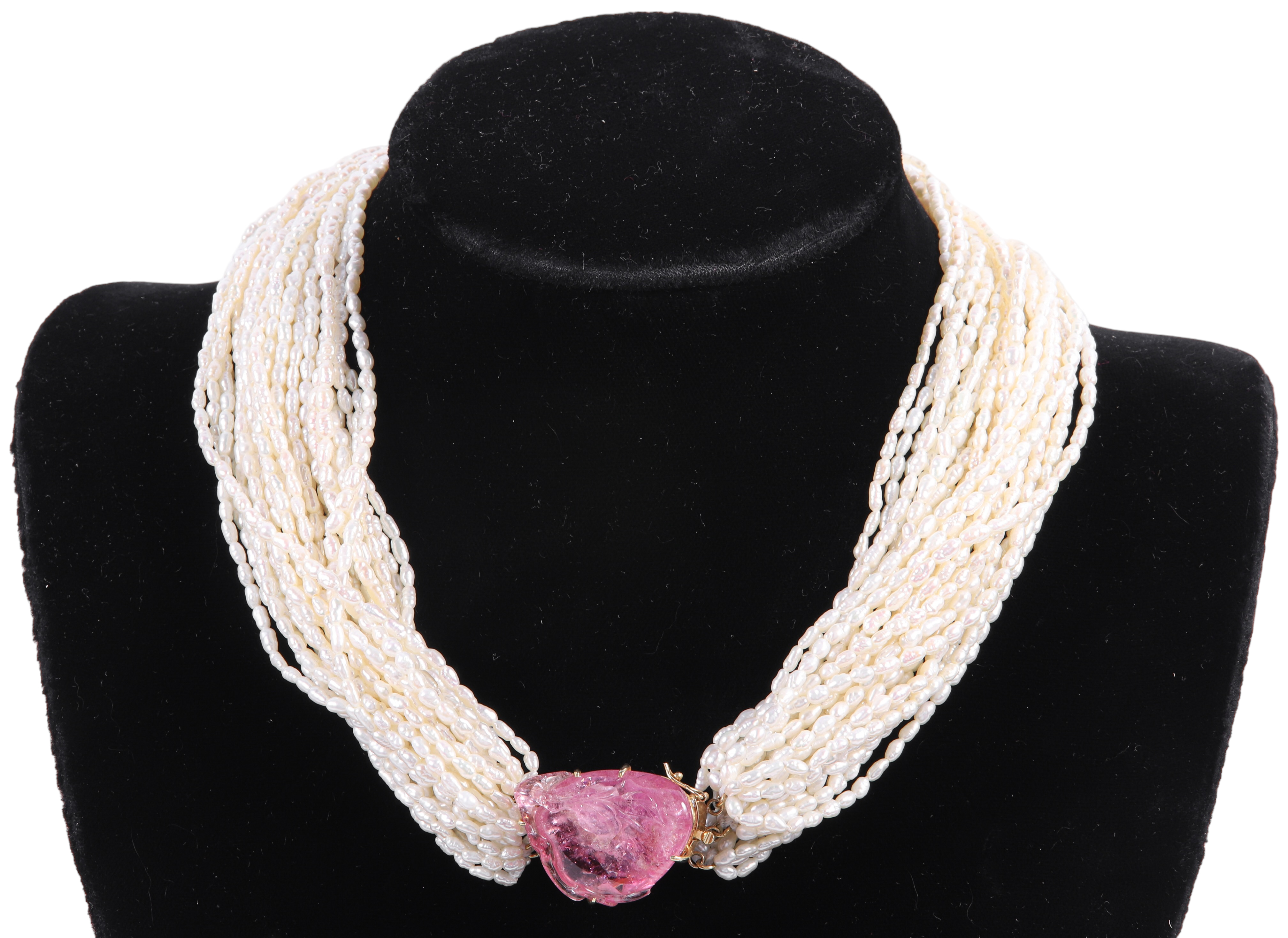 14K 30 strand torsade seed pearl 2e1597