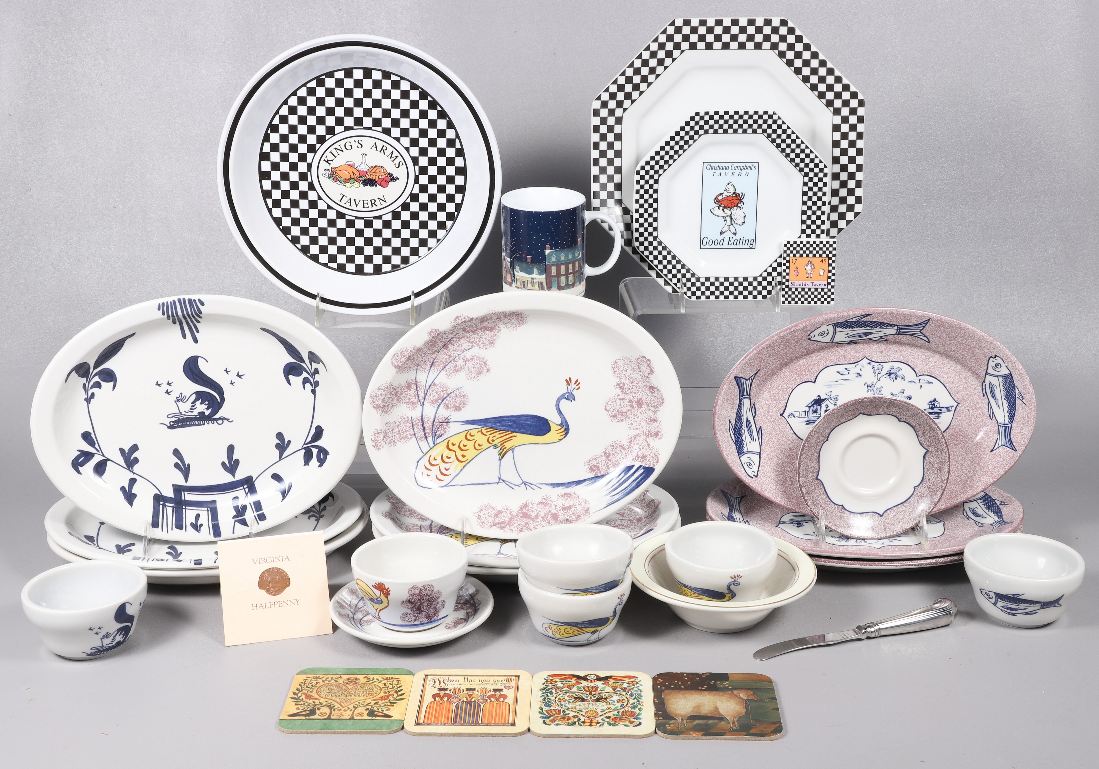 (20+) Pcs Williamsburg dinnerware,