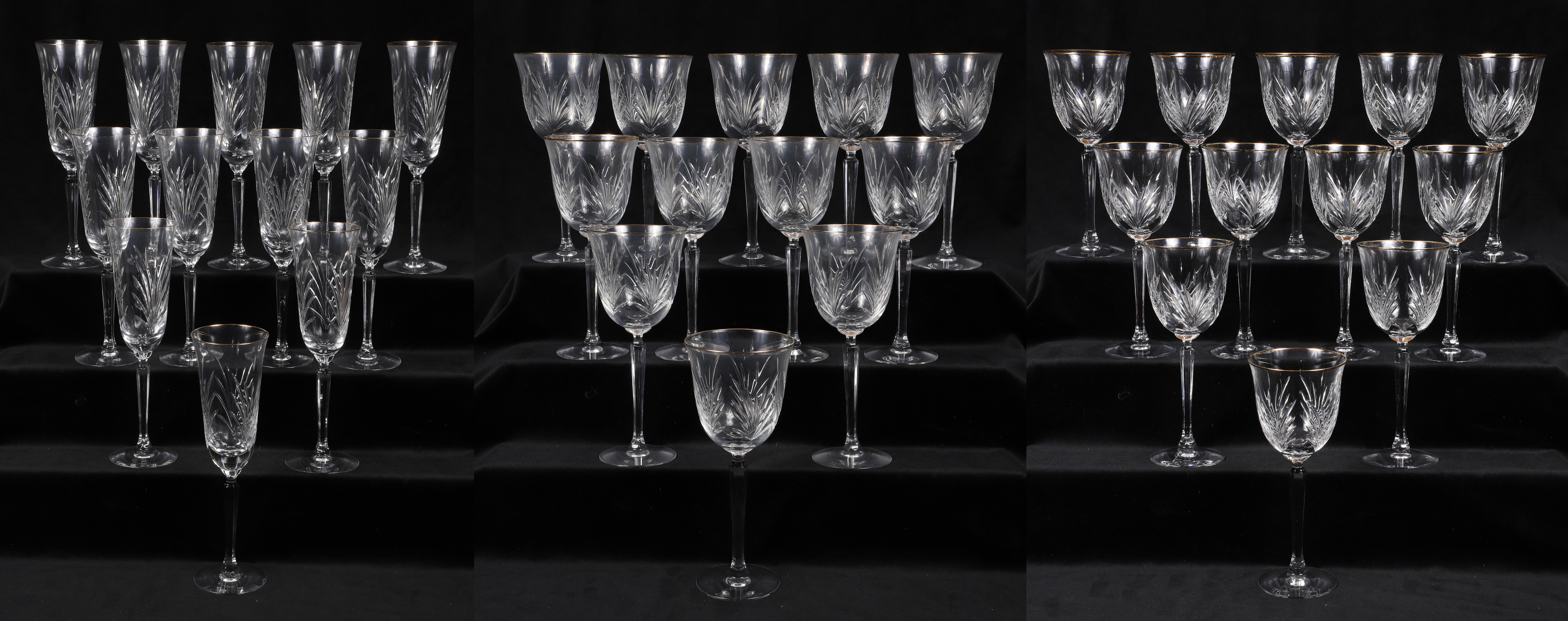 (36) Pcs Lenox crystal stemware, Hartwell