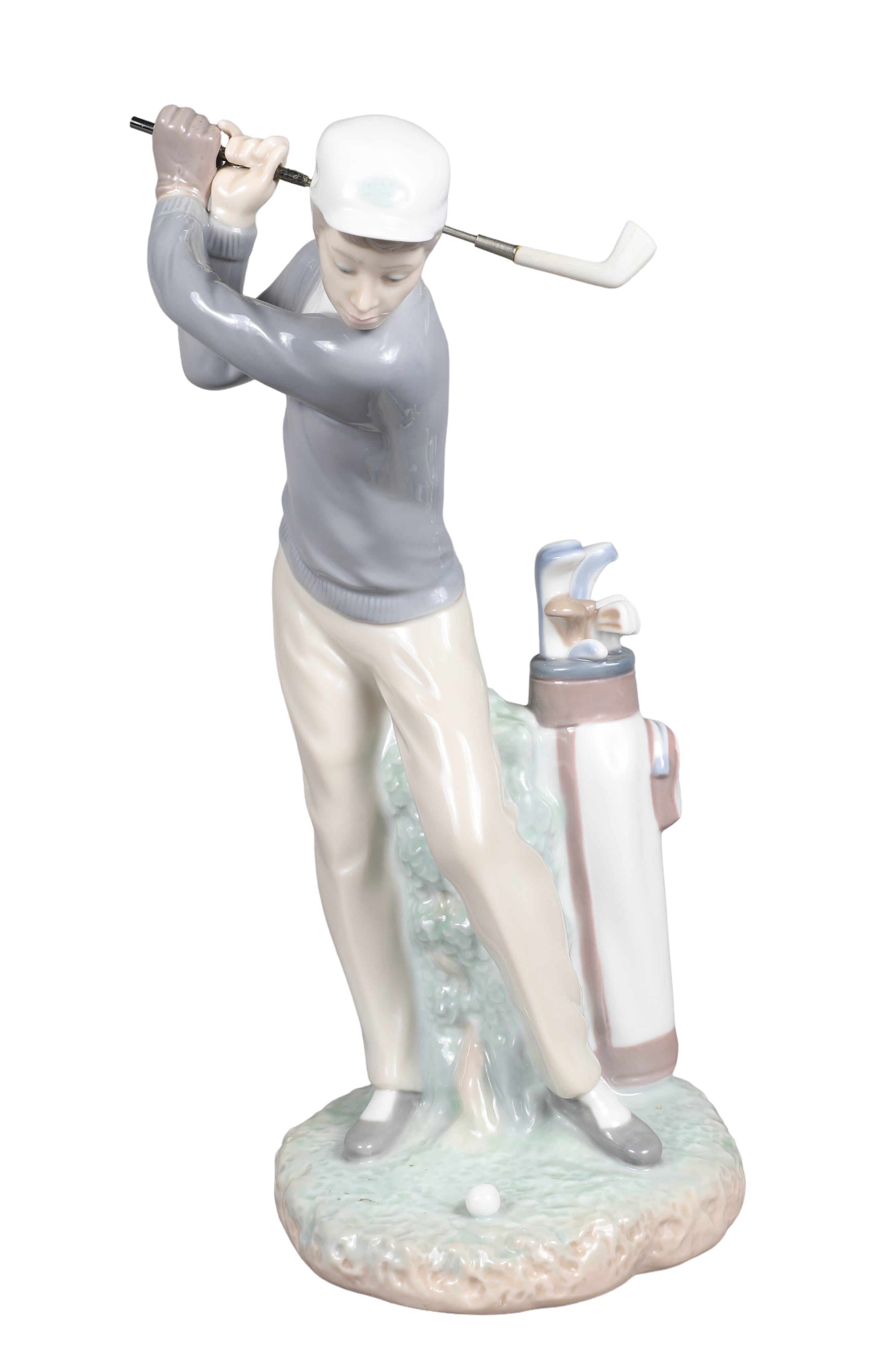 Lladro porcelain golfer figure,