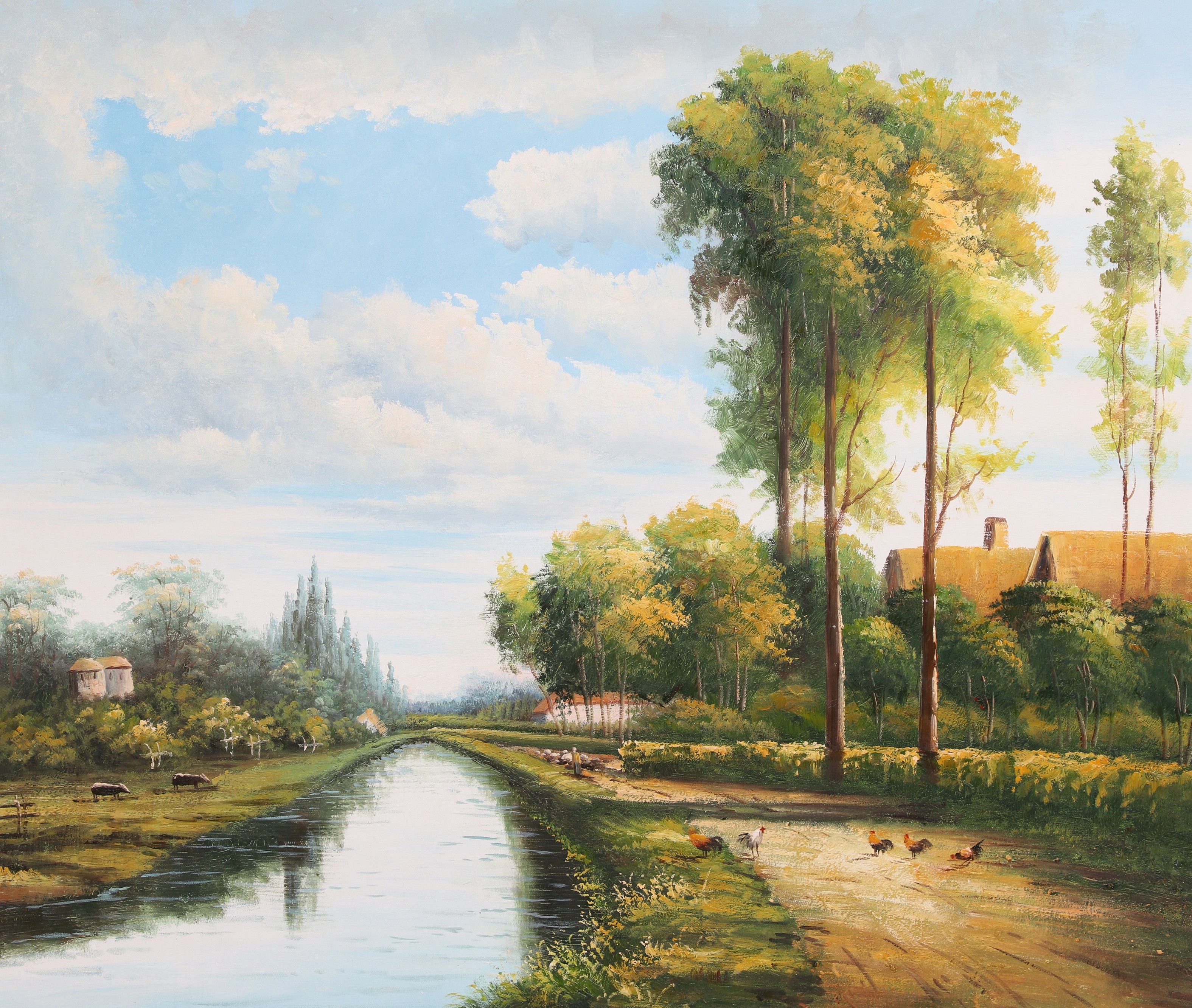 Reproduction landscape painting,