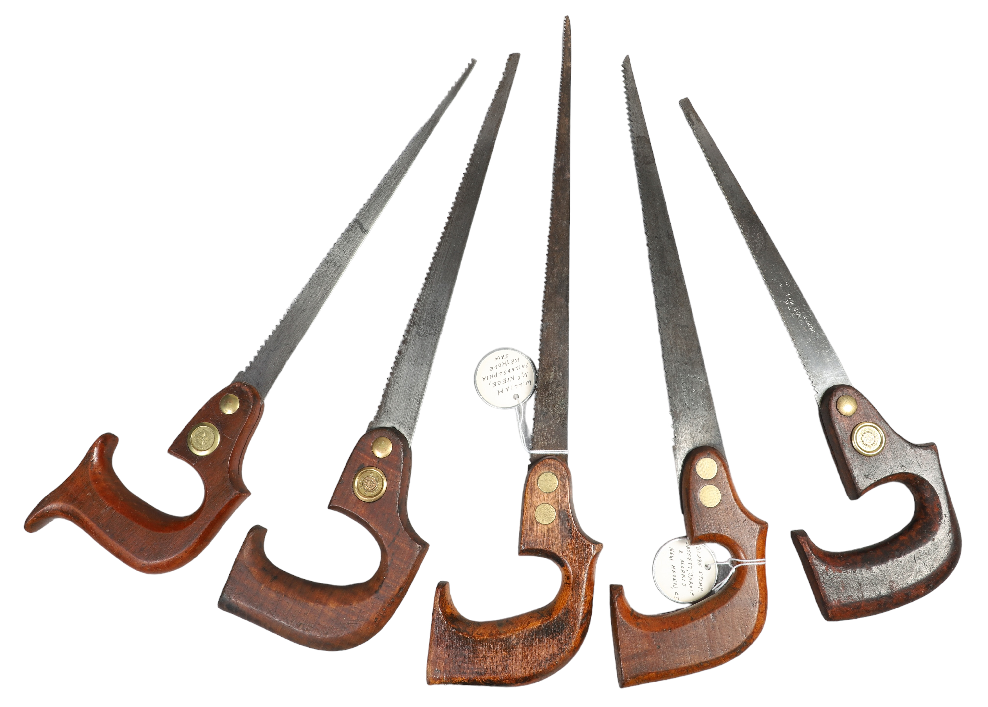 (5) Keyhole saws, c/o Richardson Bros,