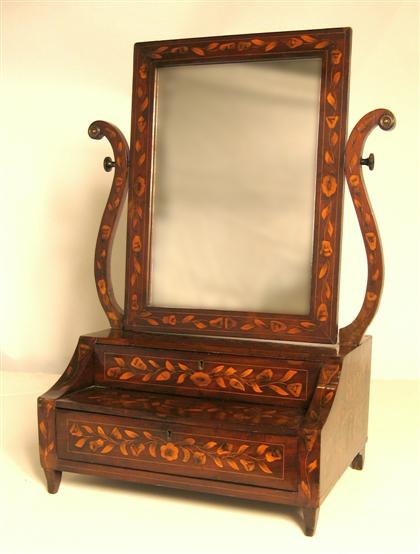 Dutch mahogany and marquetry shaving 49bd6