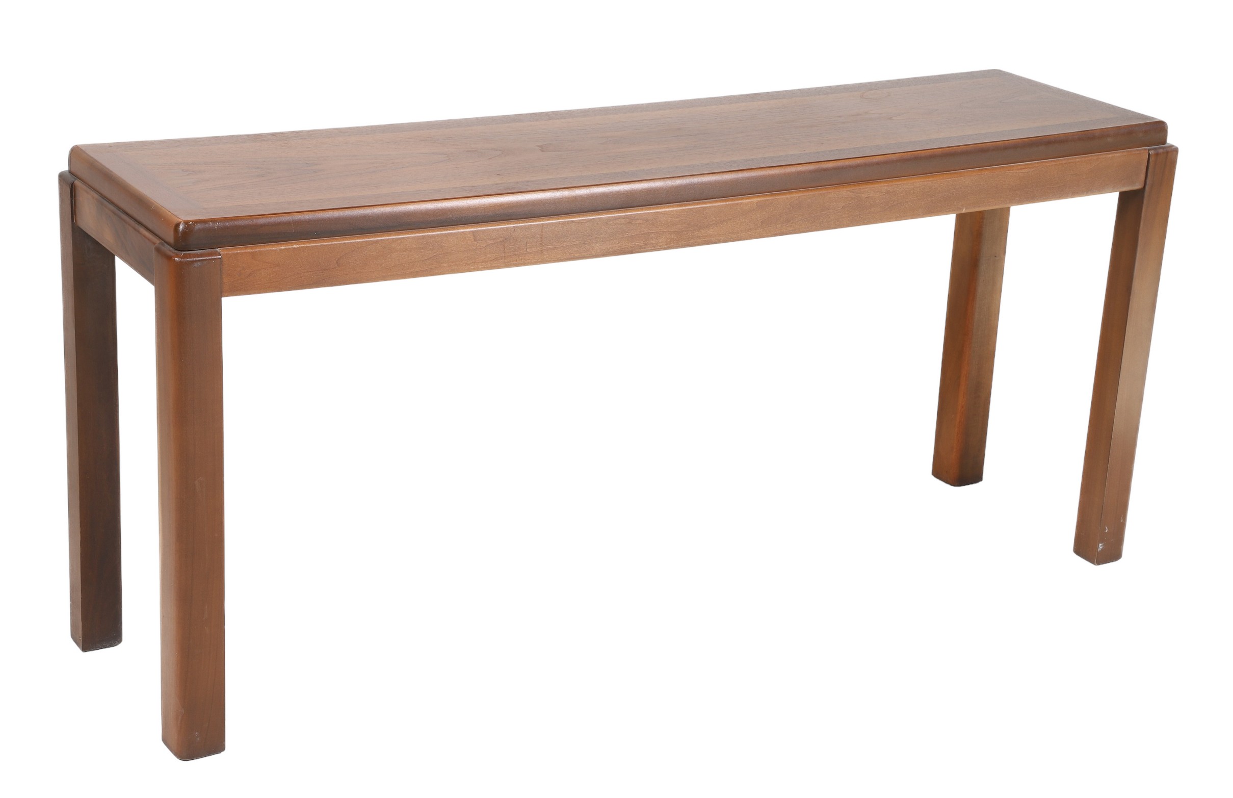 Lane Contemporary walnut console table,