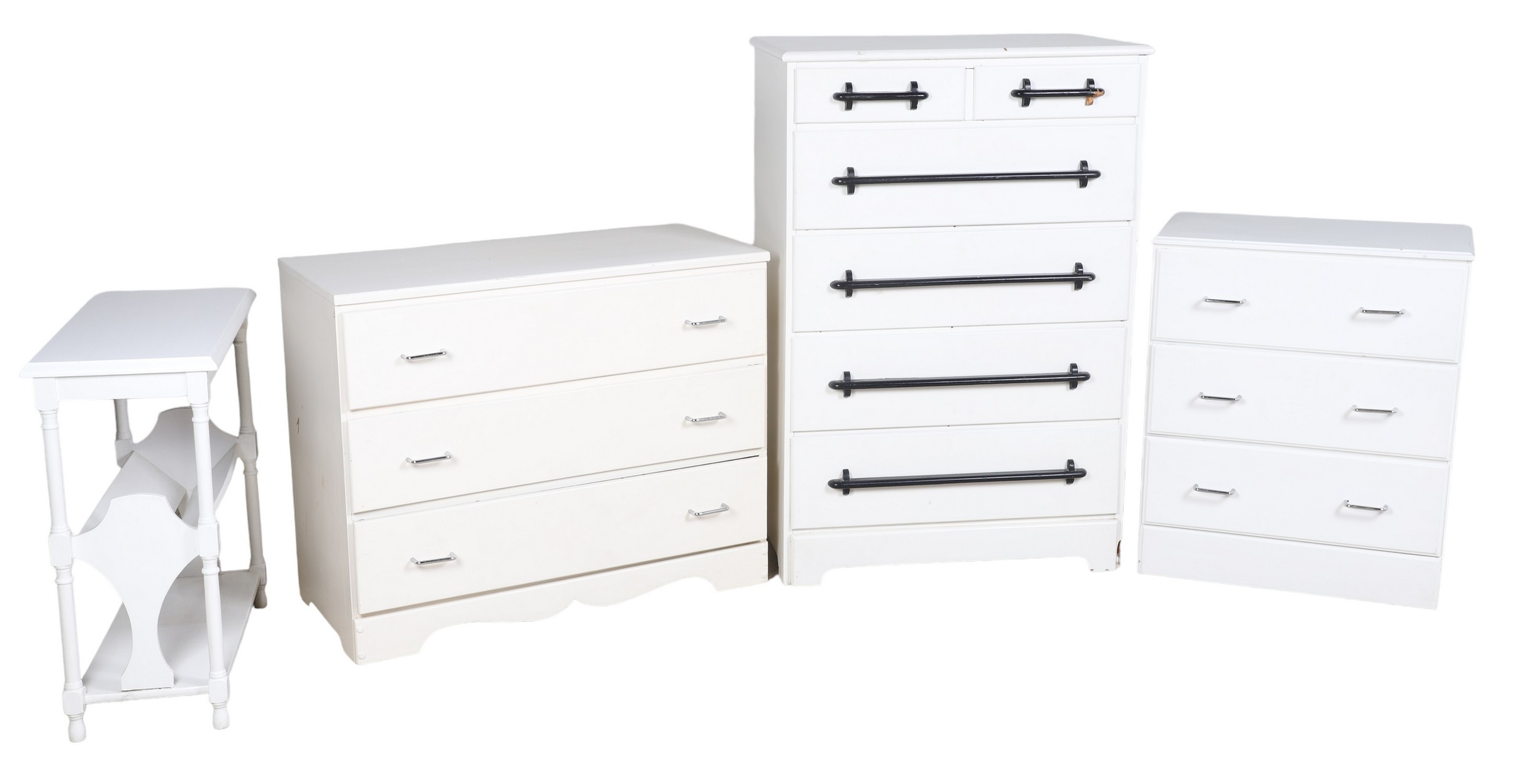 (4) pc Assembled painted bedroom set,