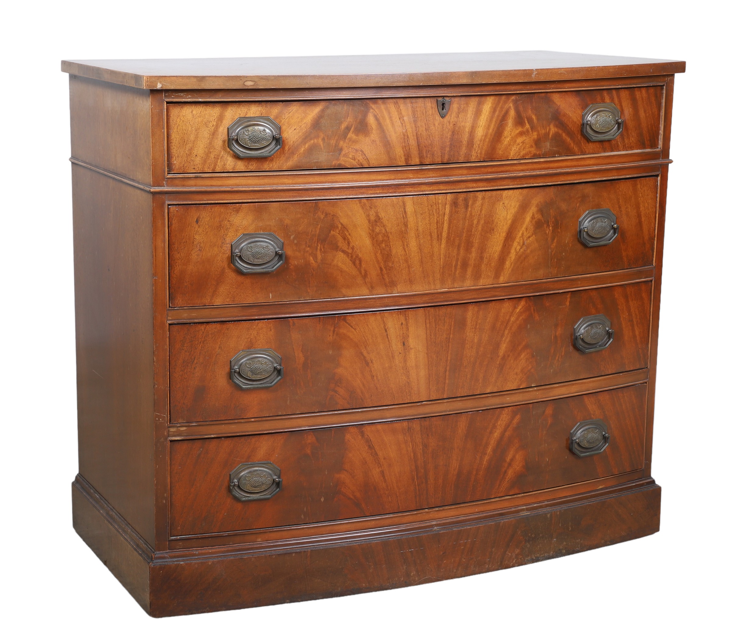 Mahogany chest of drawers, 4 drawers,