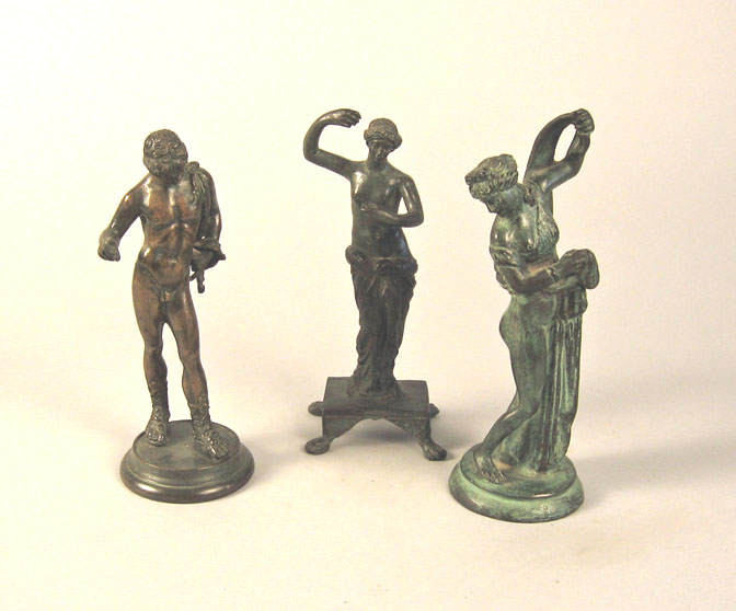 Three small classical style bronze