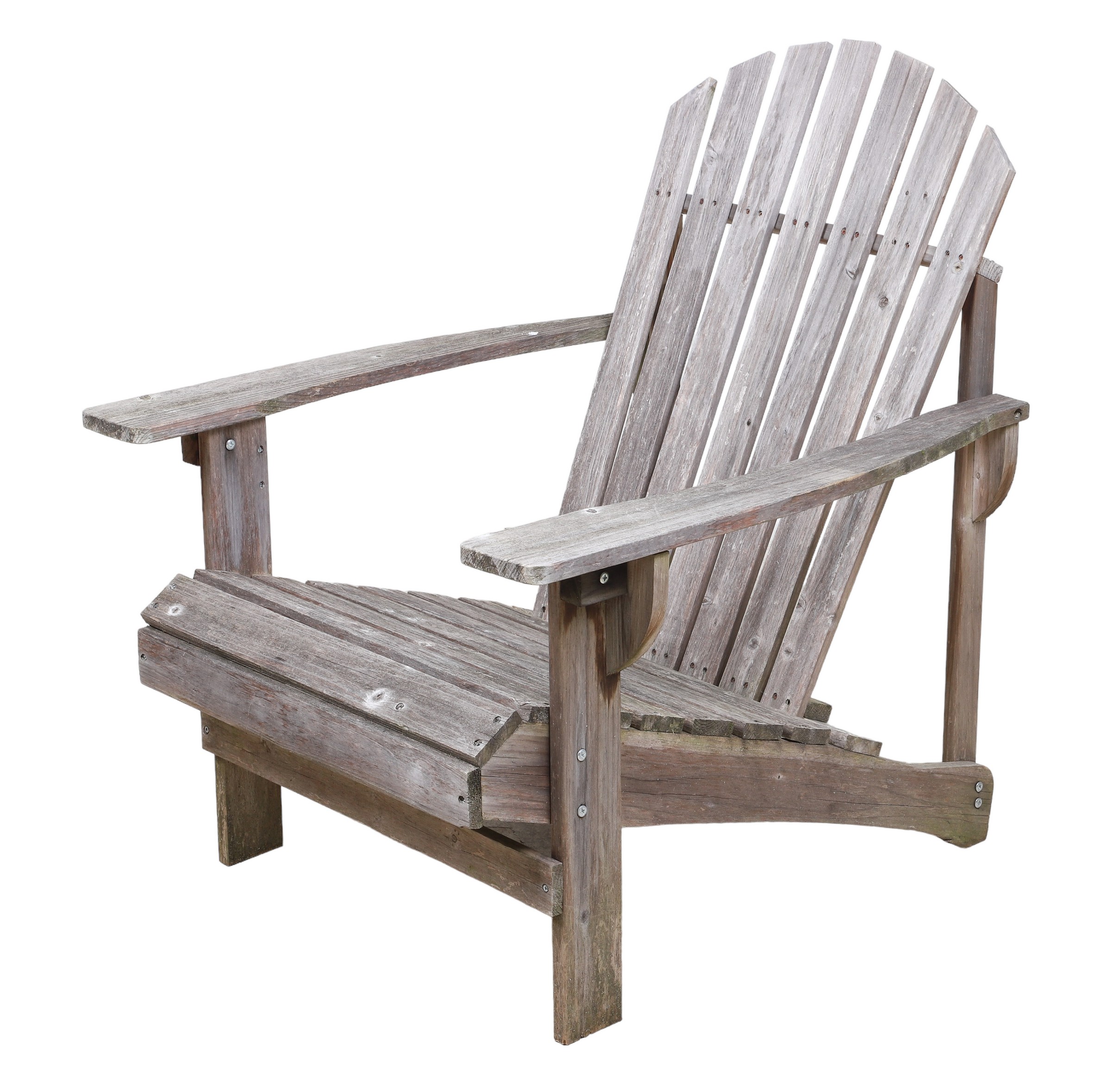 Teak adirondack chair, 34h x 30w x