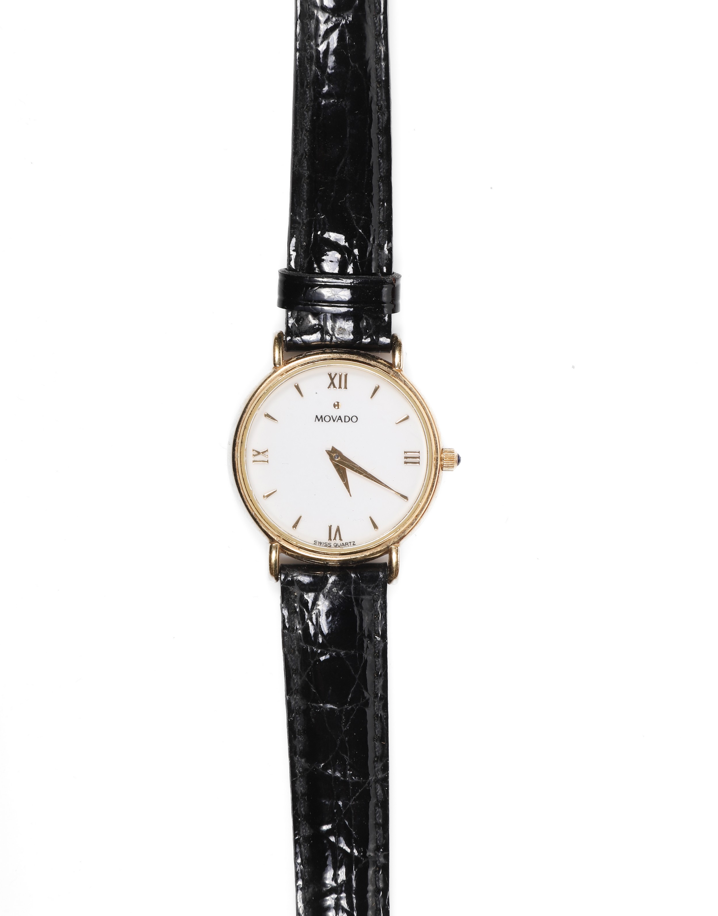 Movado quartz wristwatch, water resistant,