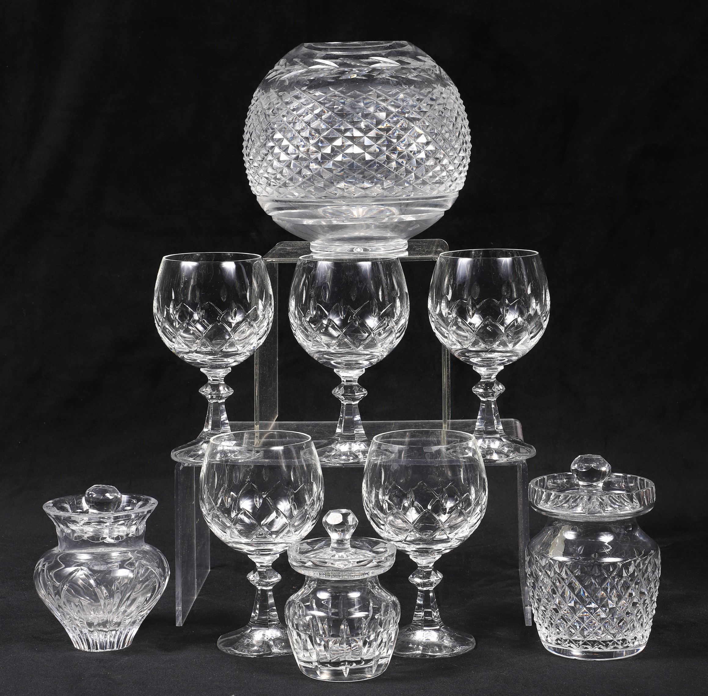  9 Pcs Waterford style crystal  2e1715