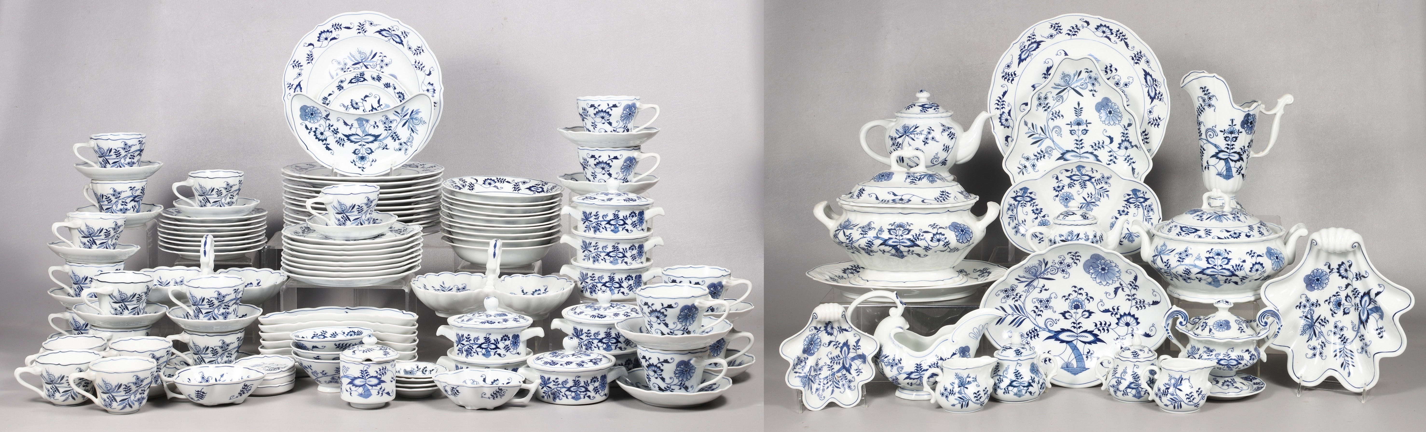 (126) Pcs Blue Danube porcelain