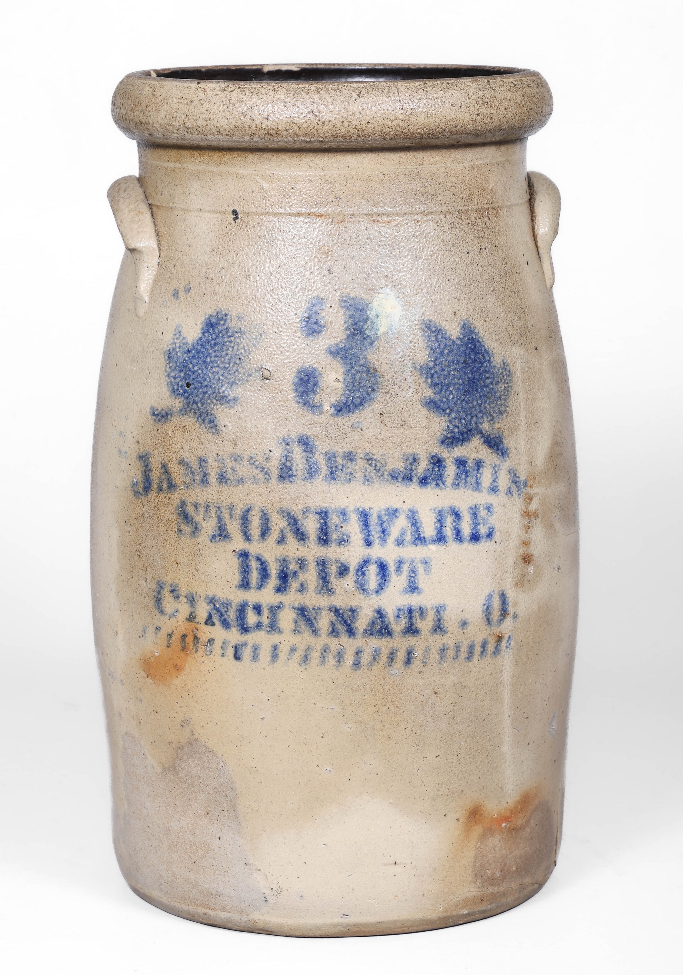 James Benjamin 3-Gallon stoneware