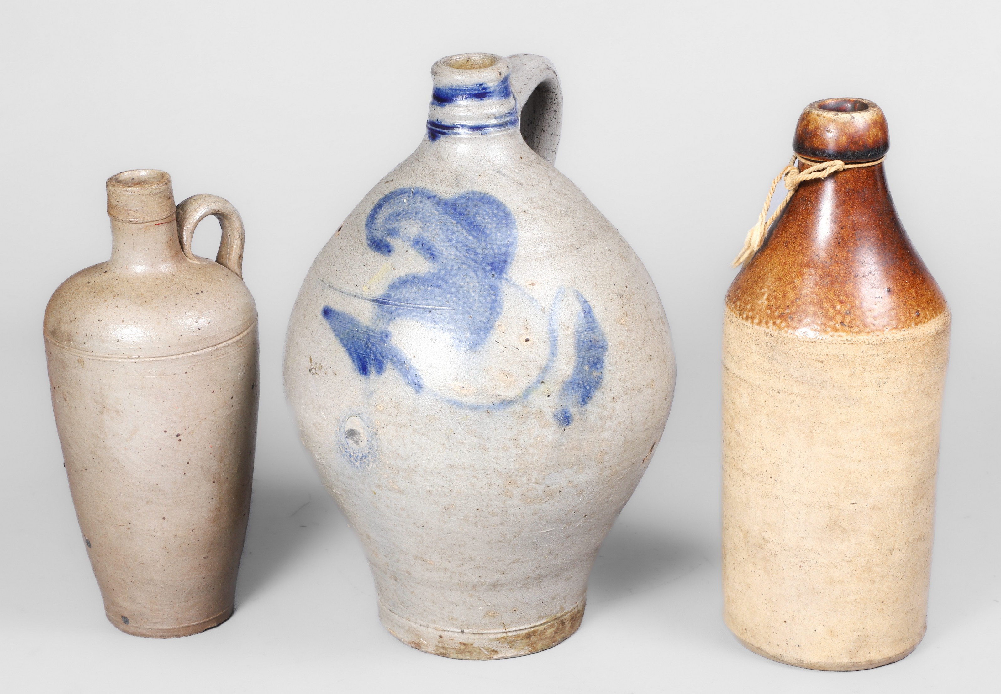  3 Stoneware bottles c o blue 2e176d