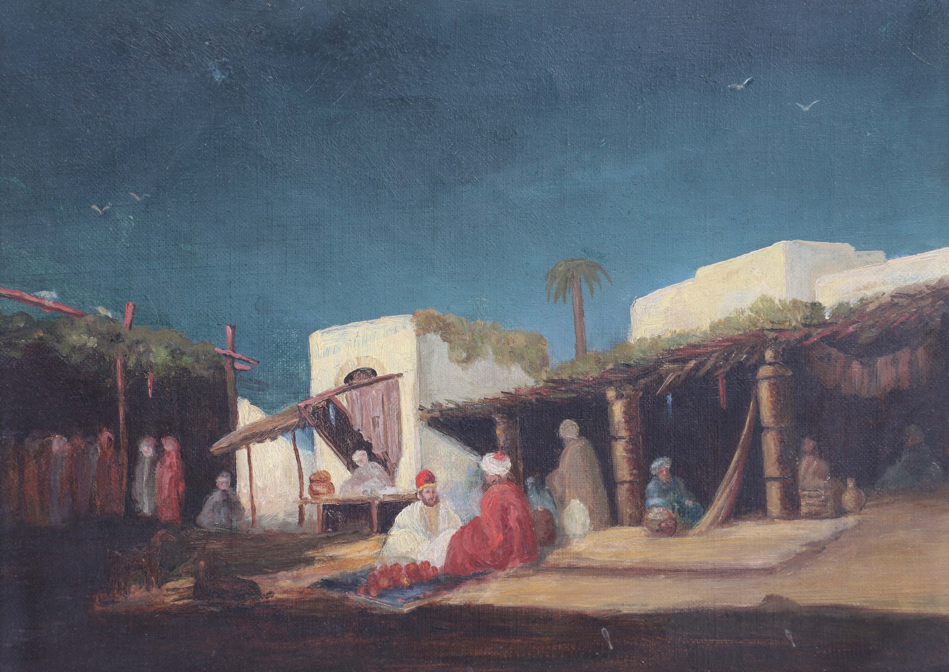 19th C Orientalist painting depicting 2e17af