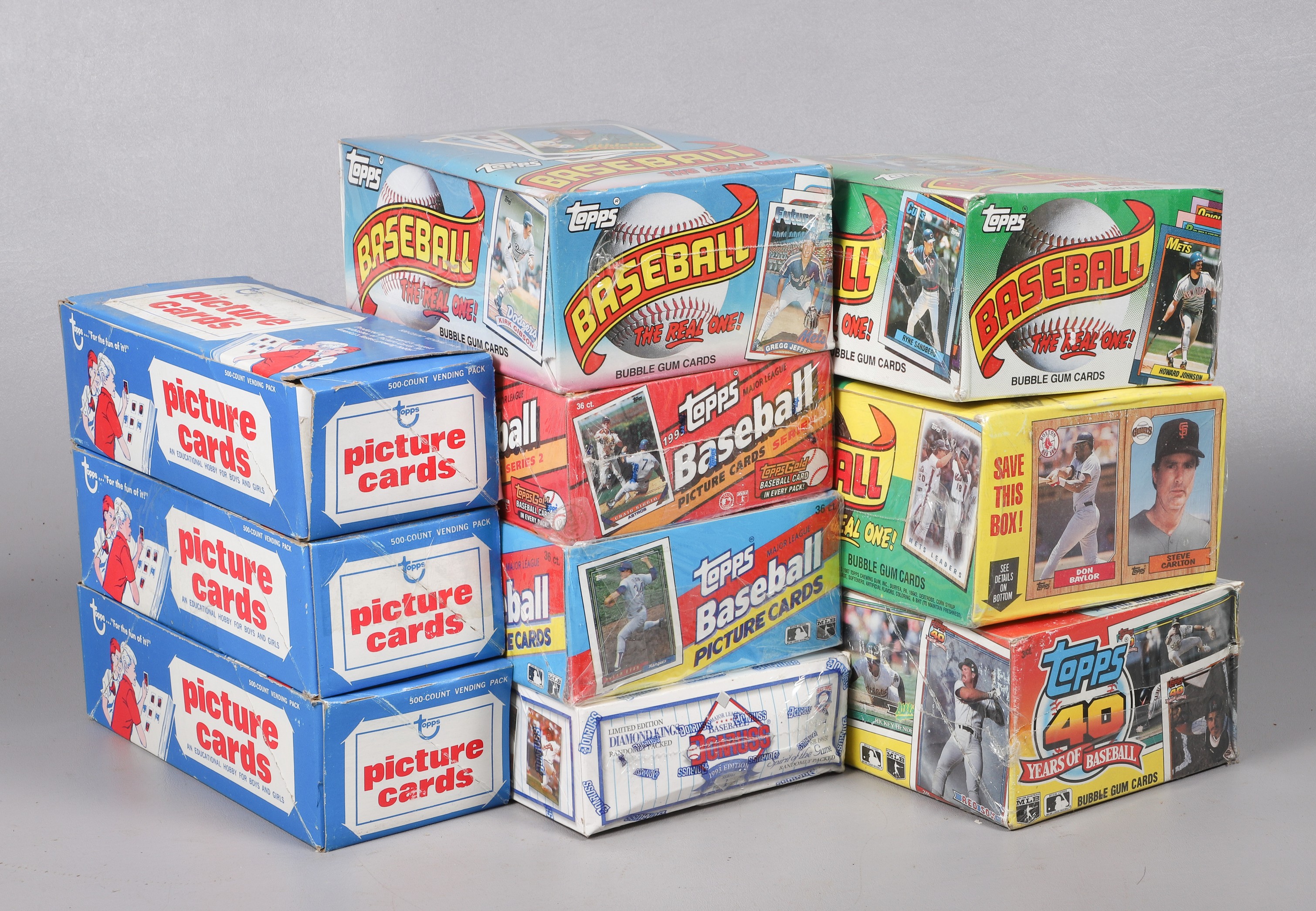 Various Unopened Boxes Baseball