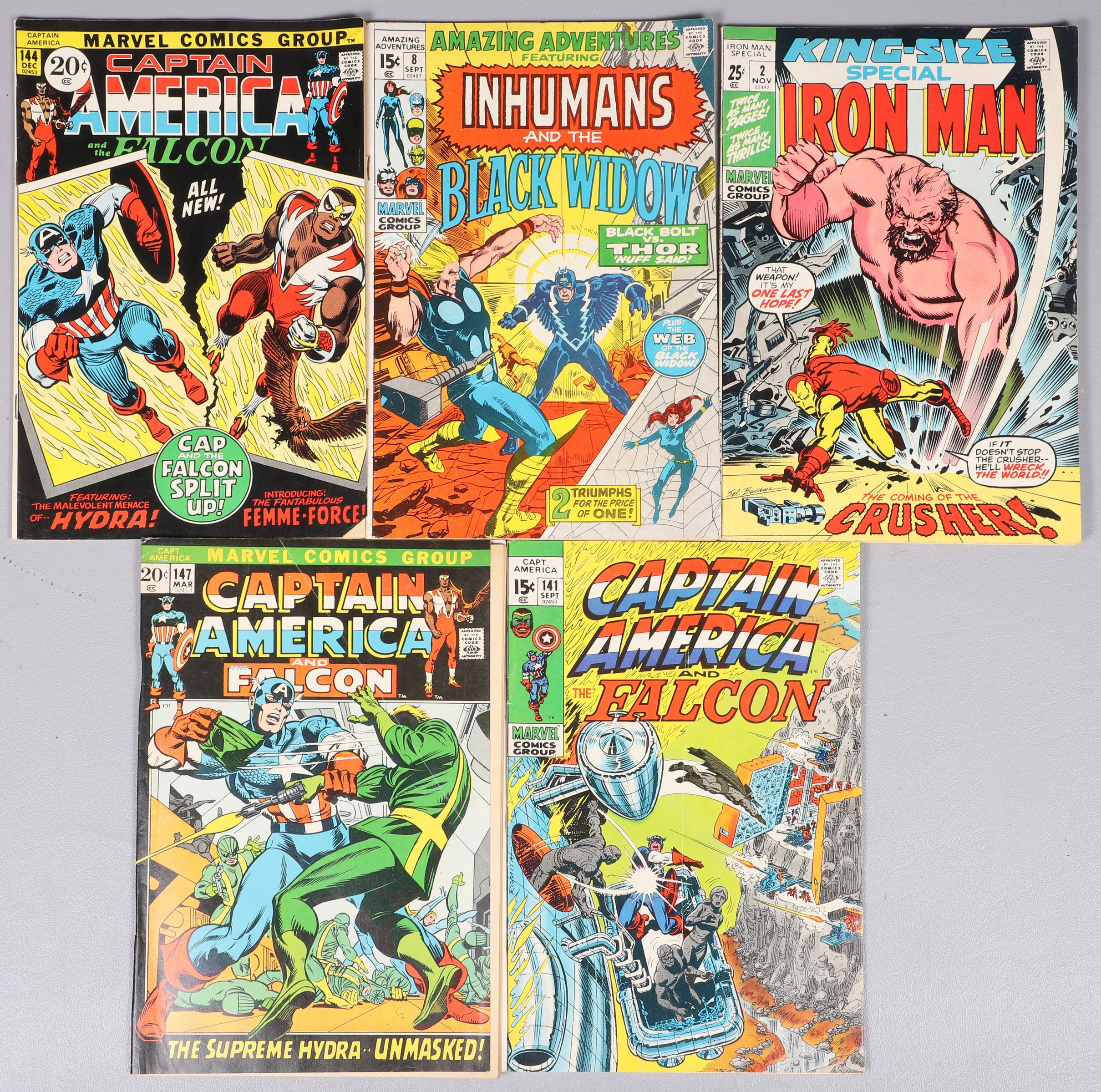 (5) Marvel Silver Age Comics Lot,