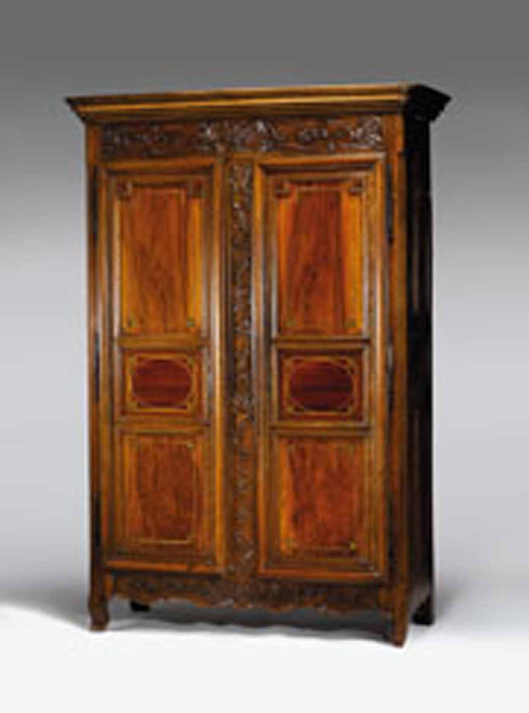 Provincial Louis XV walnut and cherry