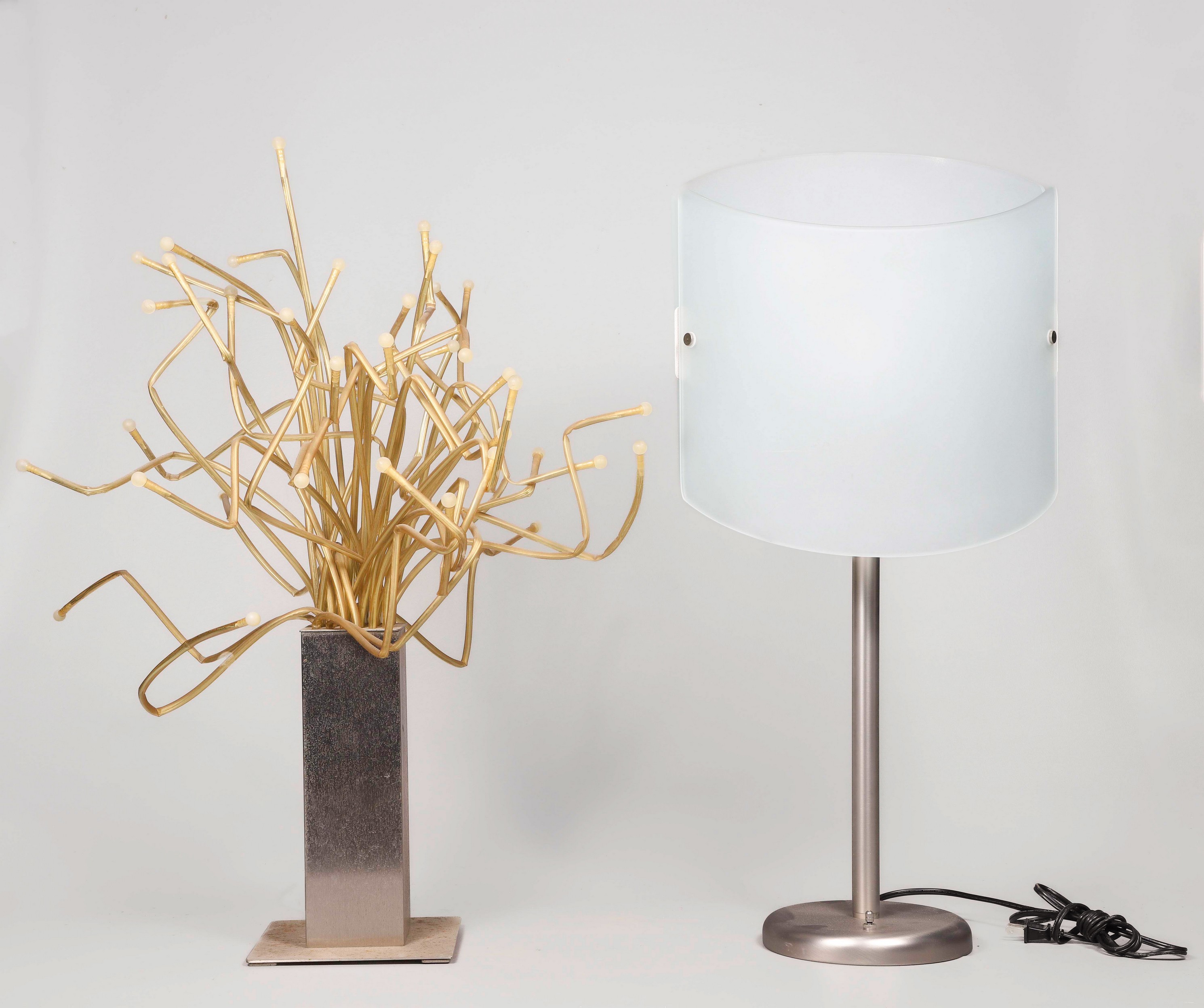 (2) Modern table lamps, c/o Ikea
