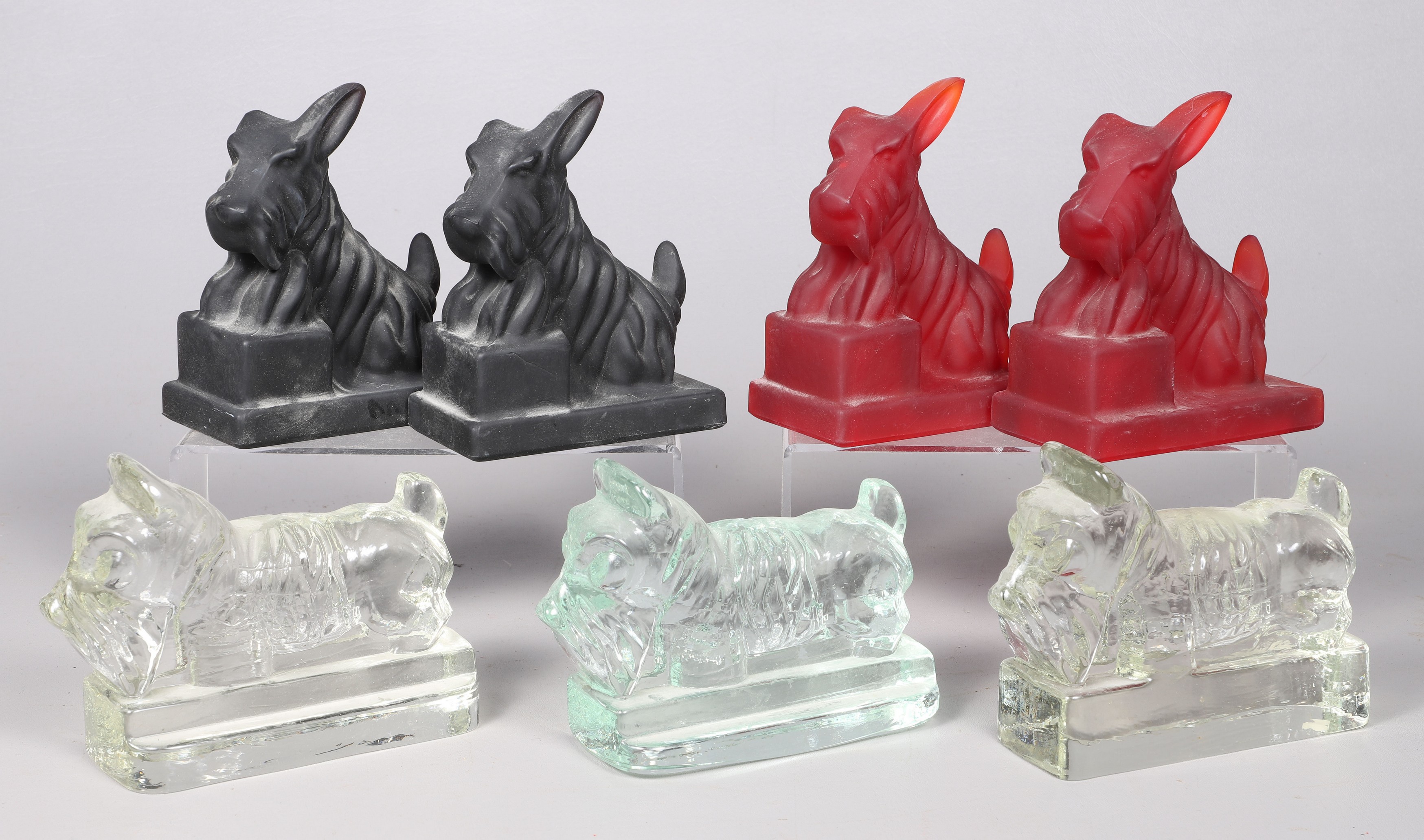  7 Glass Scottish Terrier Scotty  2e185b