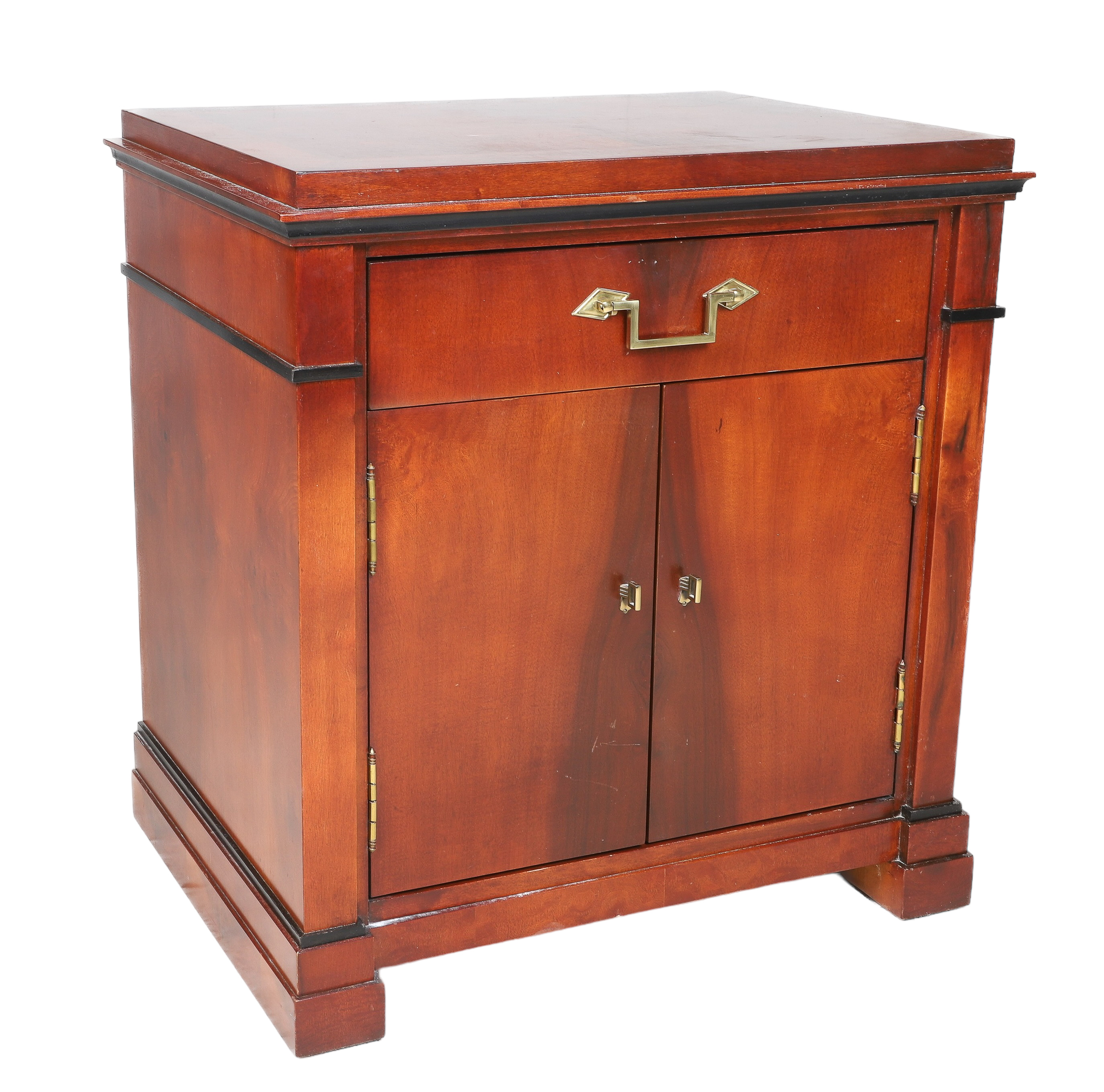 Century mahogany side table, single