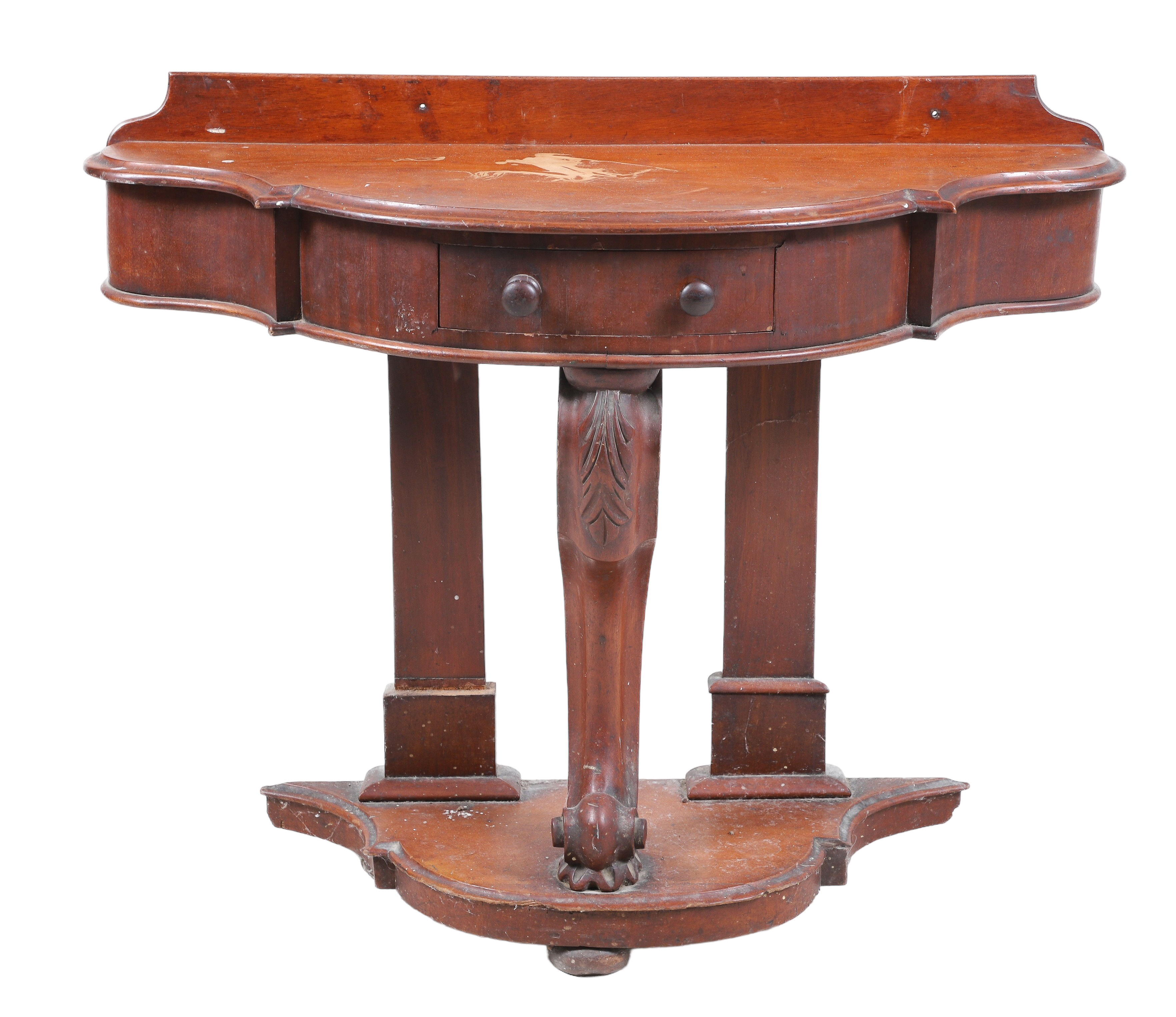 English Victorian  carved mahogany