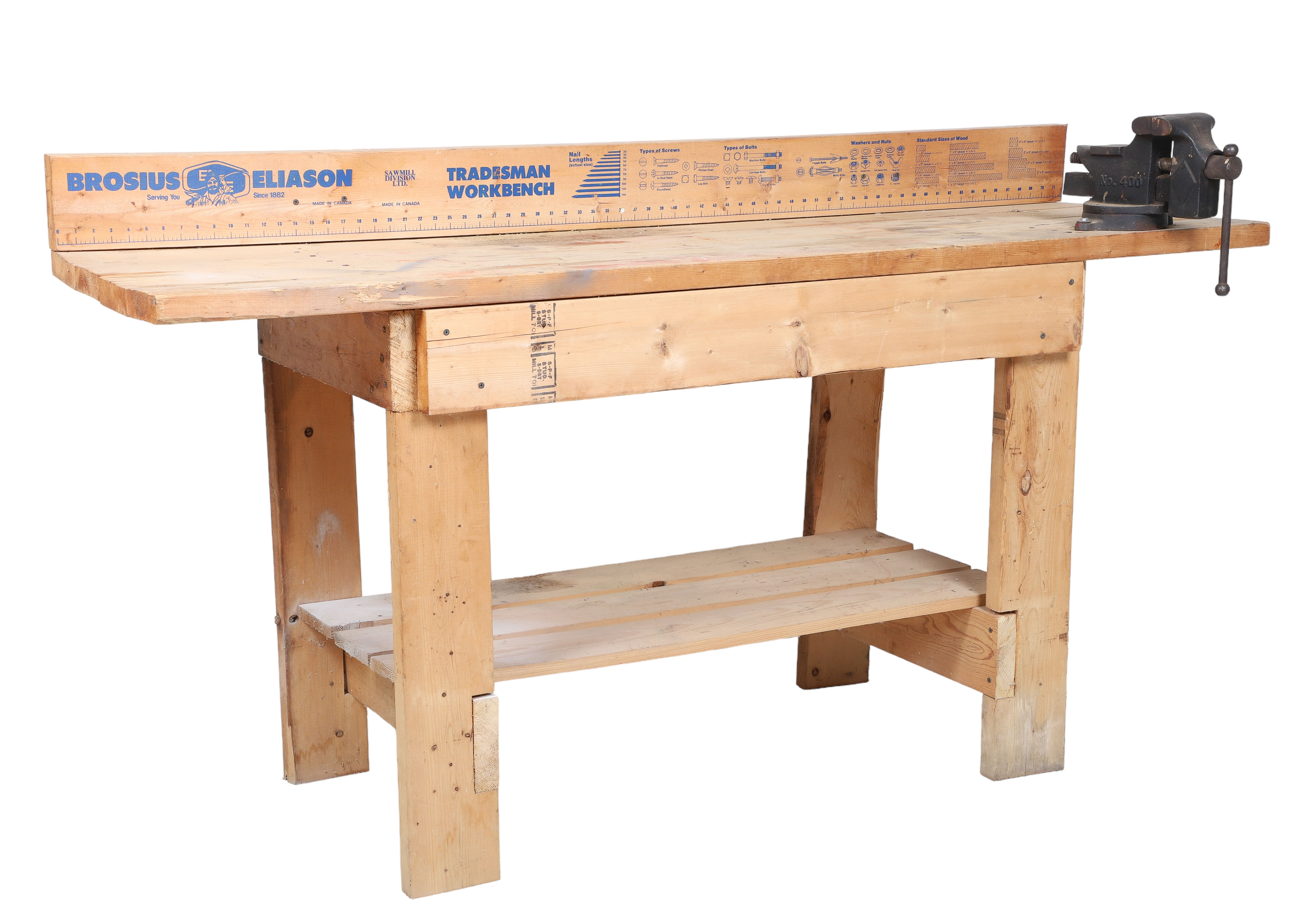 Brosius Eliason pine work table,