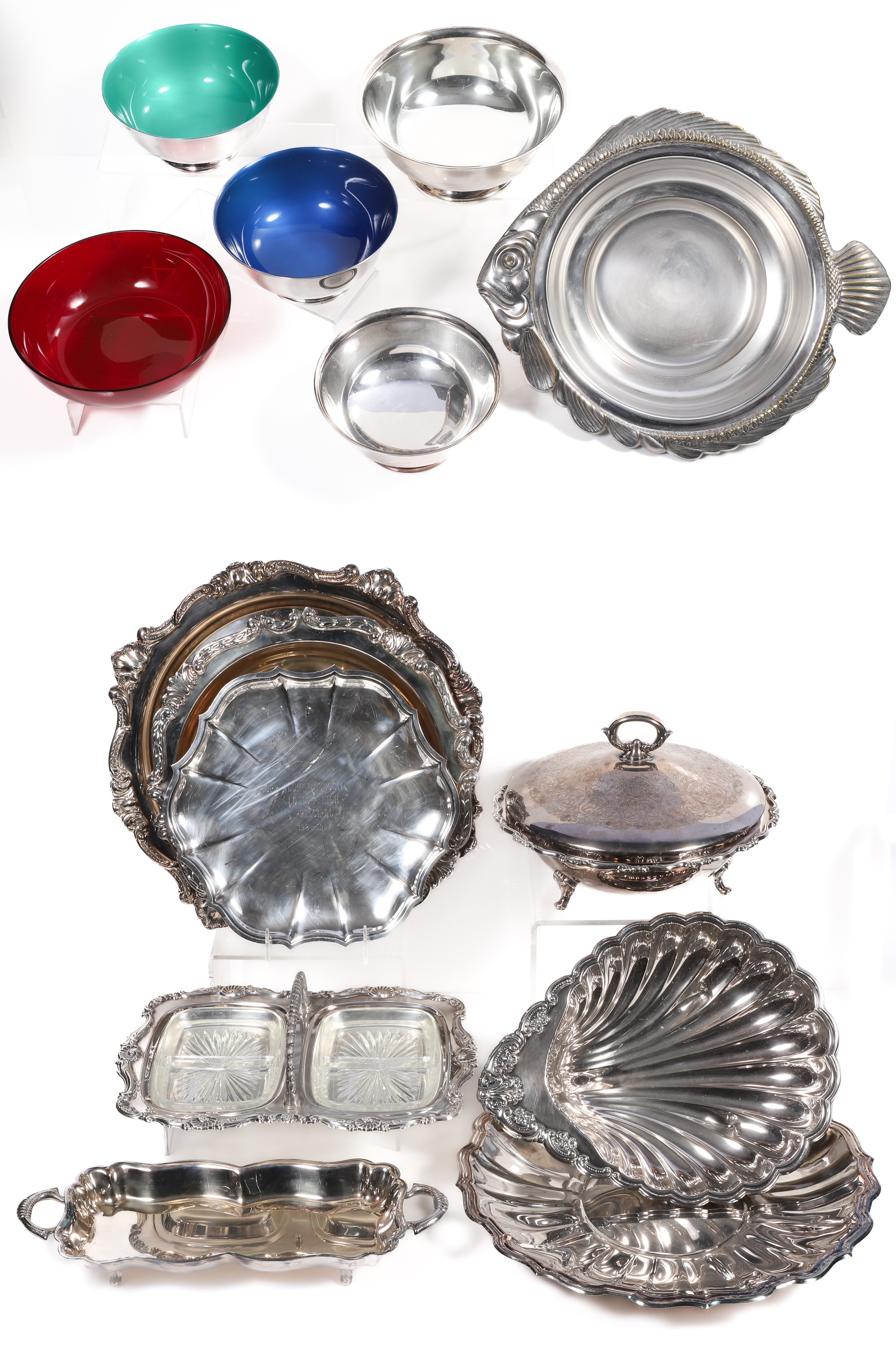  14 Pcs silver plate including 2e18fa