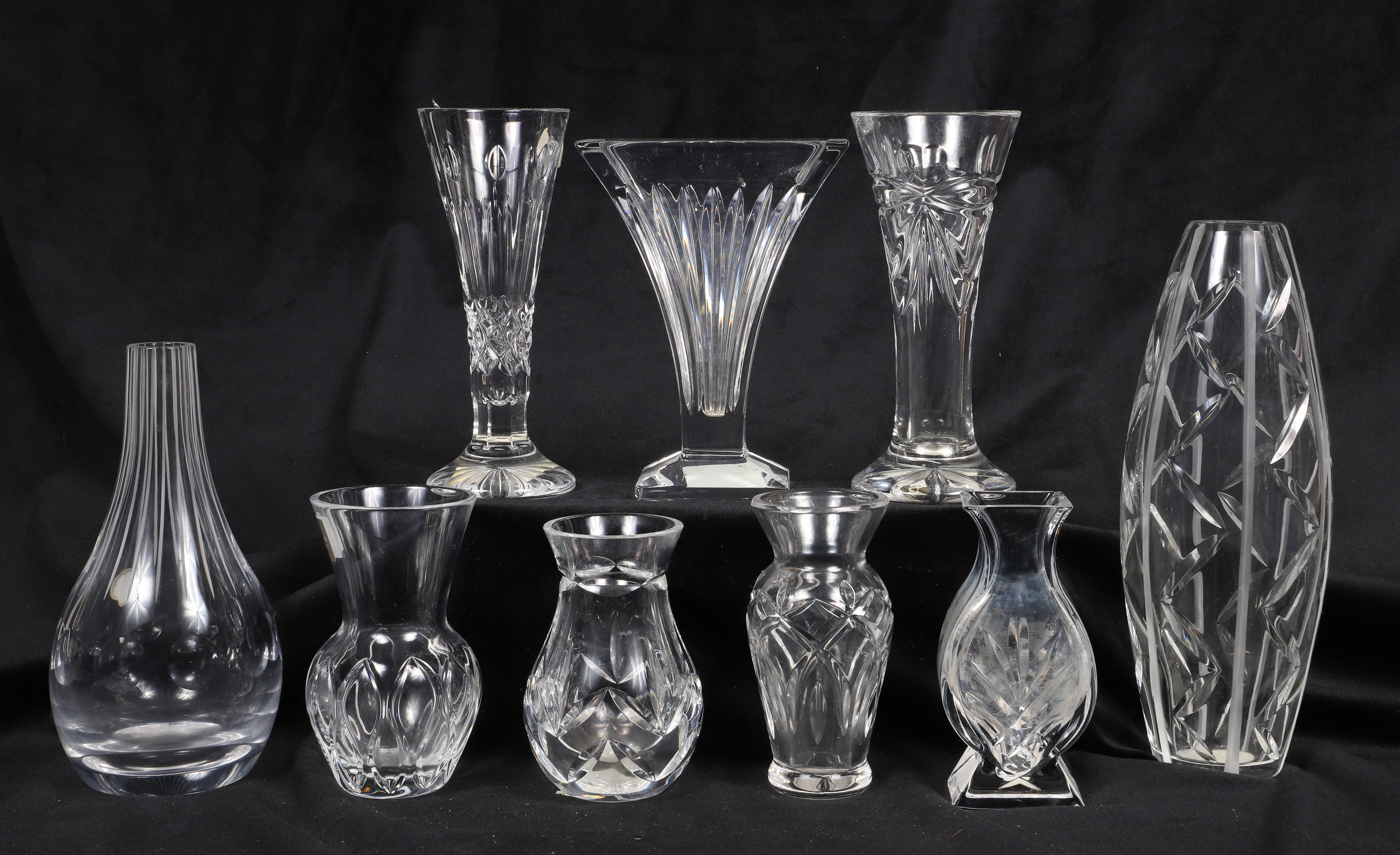  9 Waterford crystal bud vases  2e190f