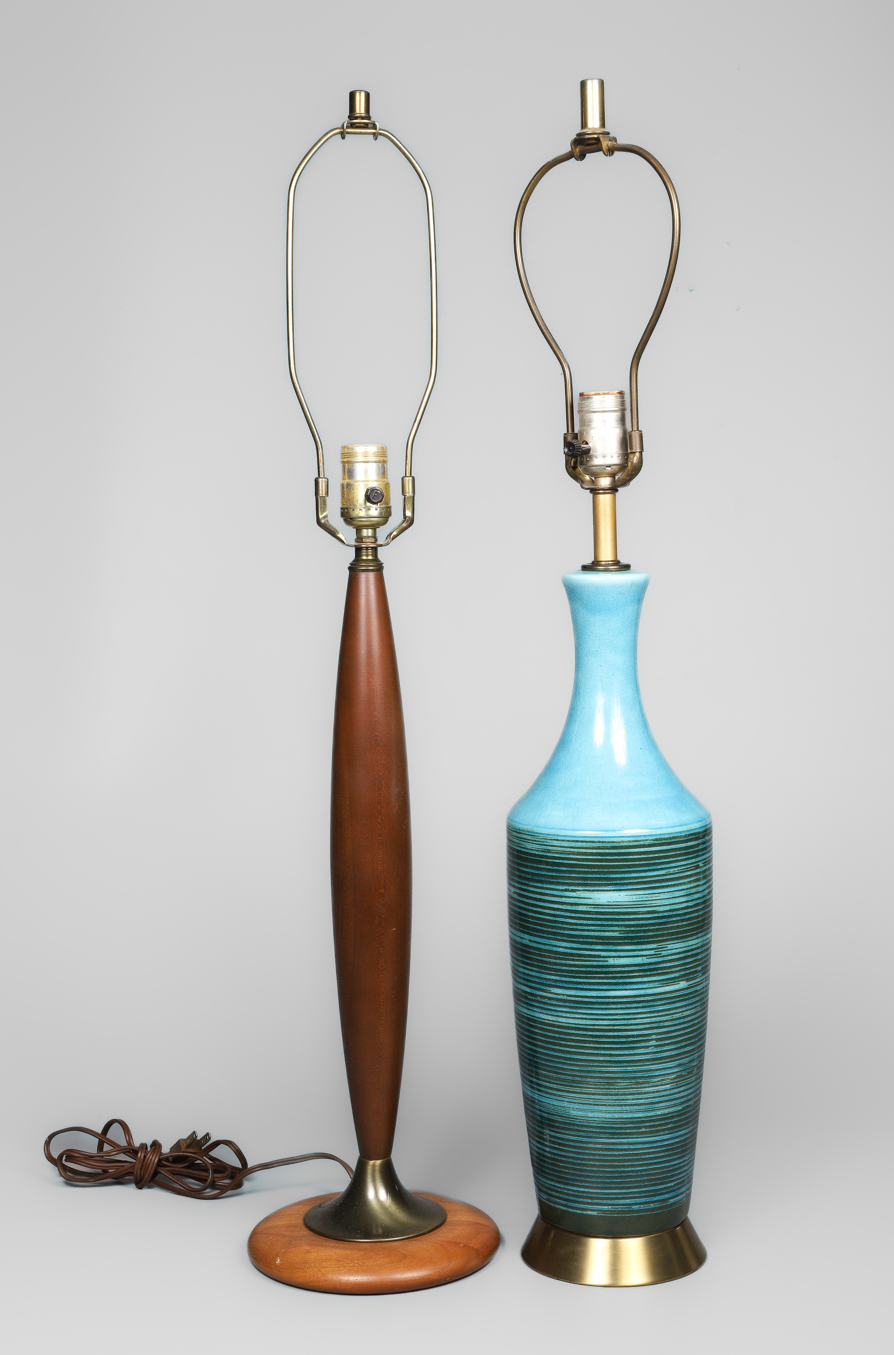 (2) Mid-century modern table lamps,
