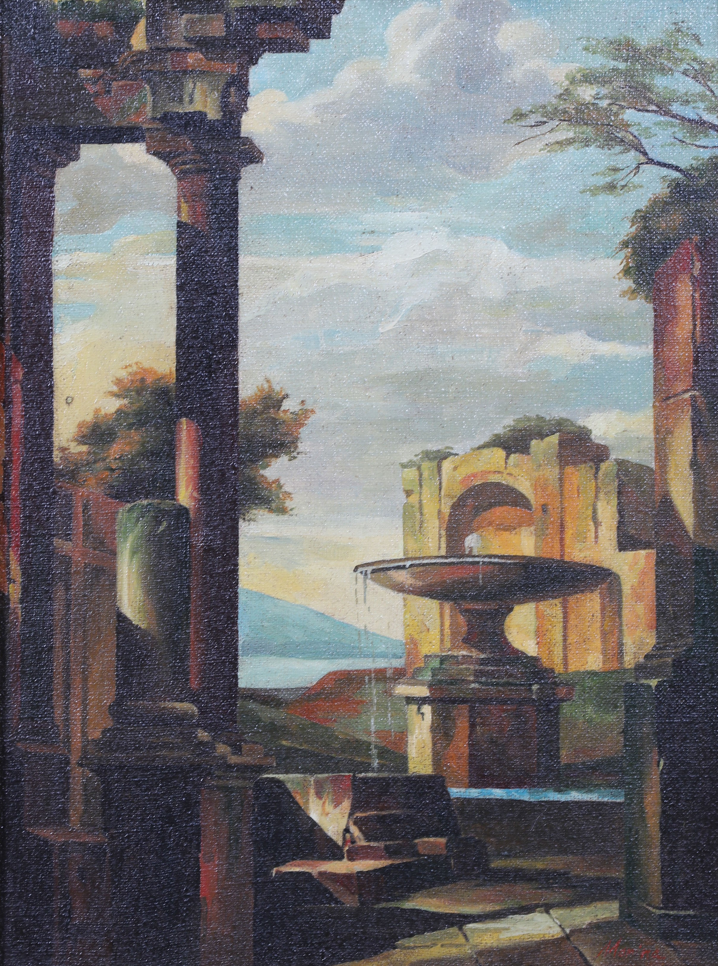 Reproduction Italian landscape 2e1973