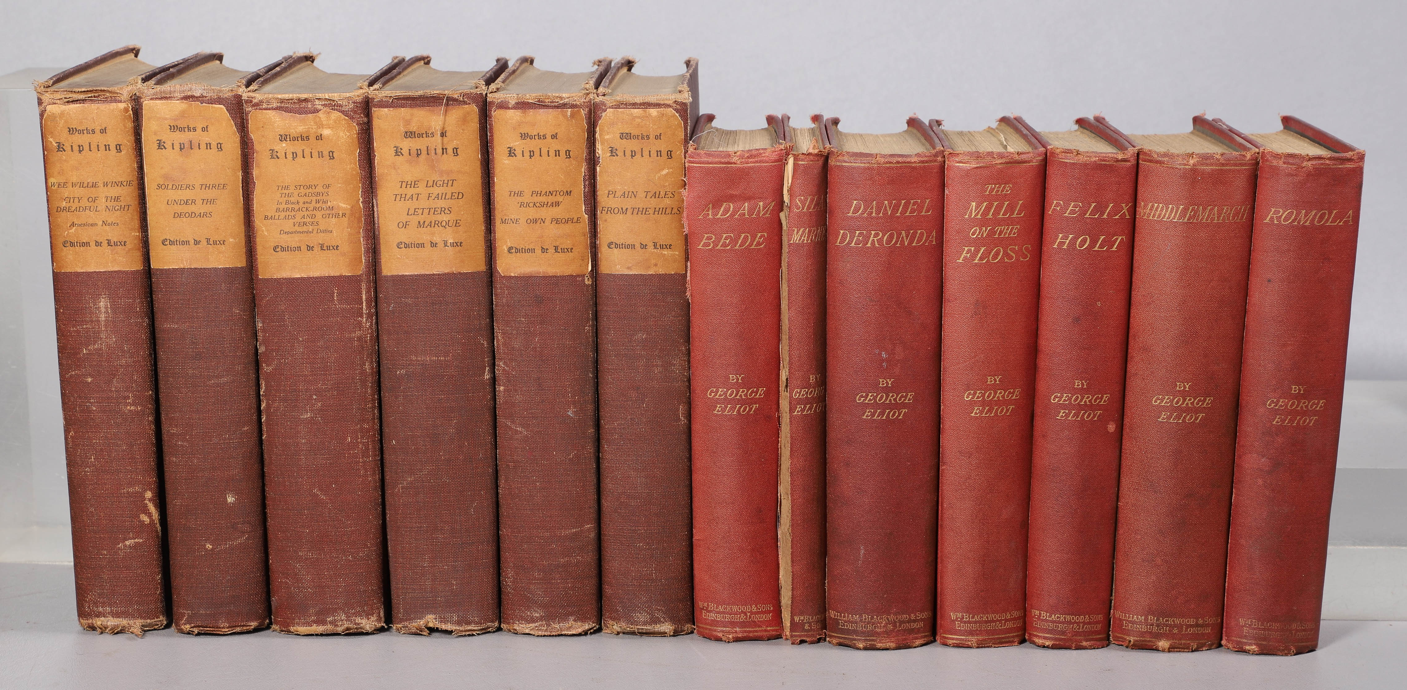 Thirteen 19th century books, c/o seven