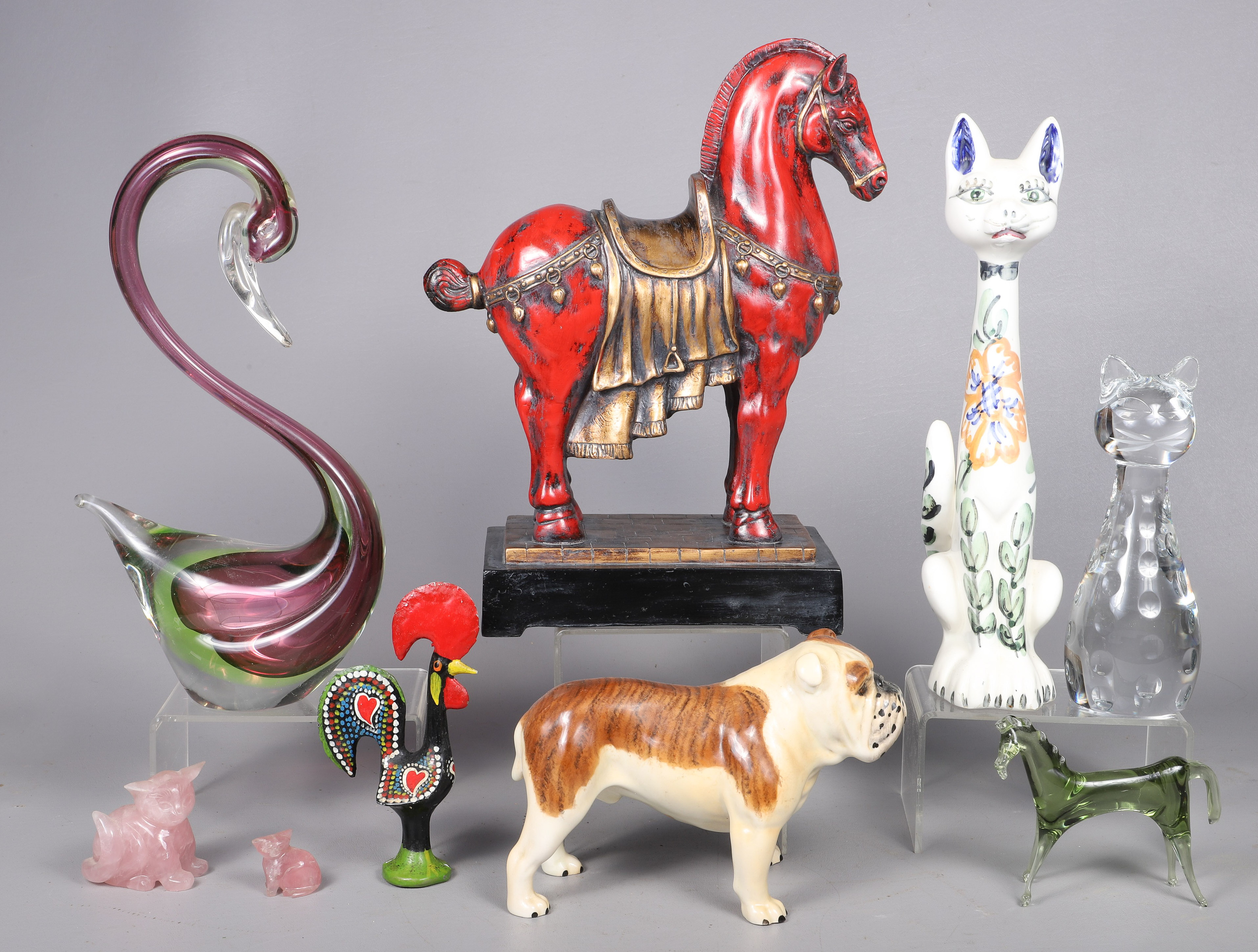 (9) Animal figurines, c/o Beswick