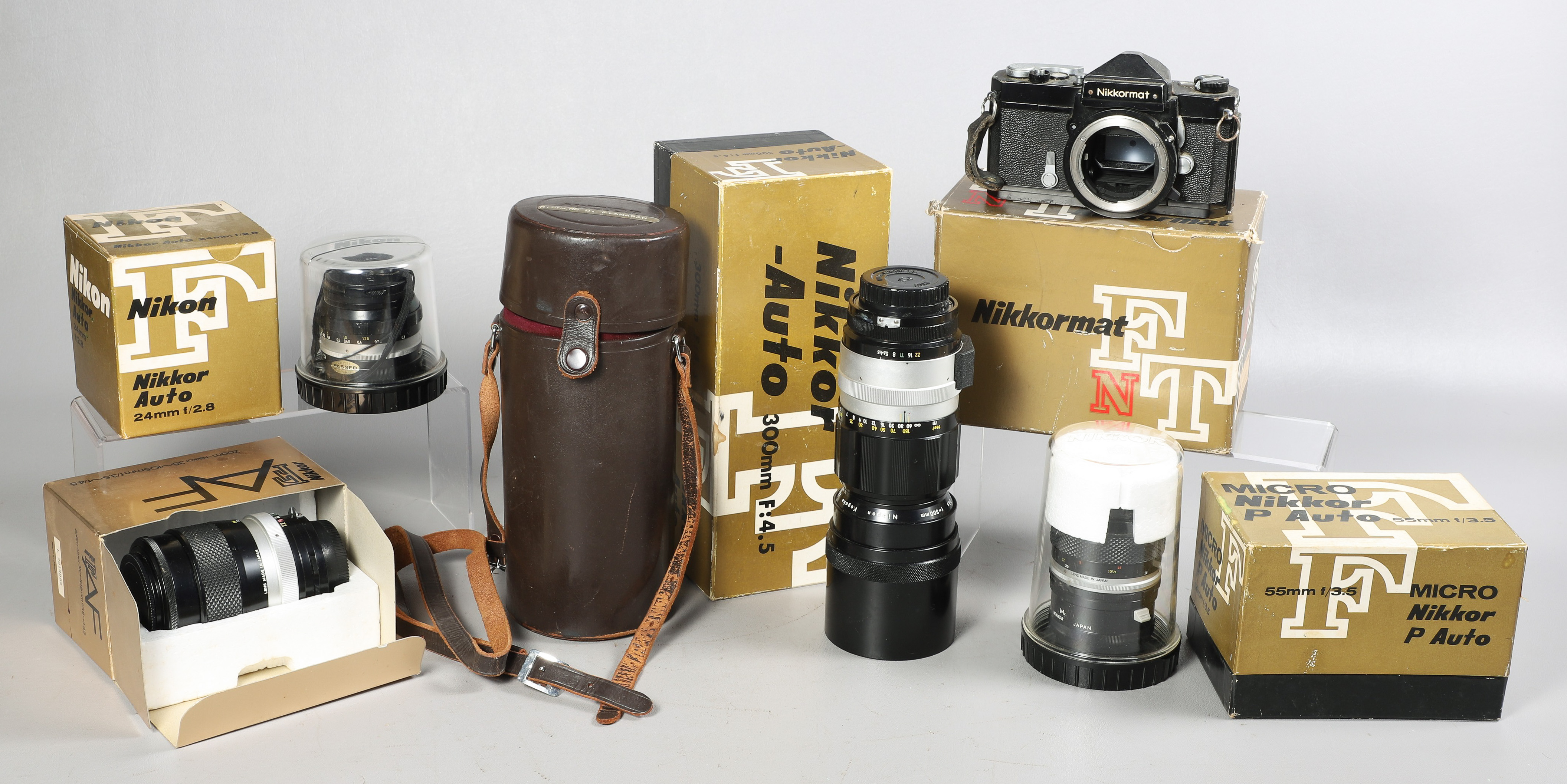 Nikon Nikkormat FTN and (4) lenses to