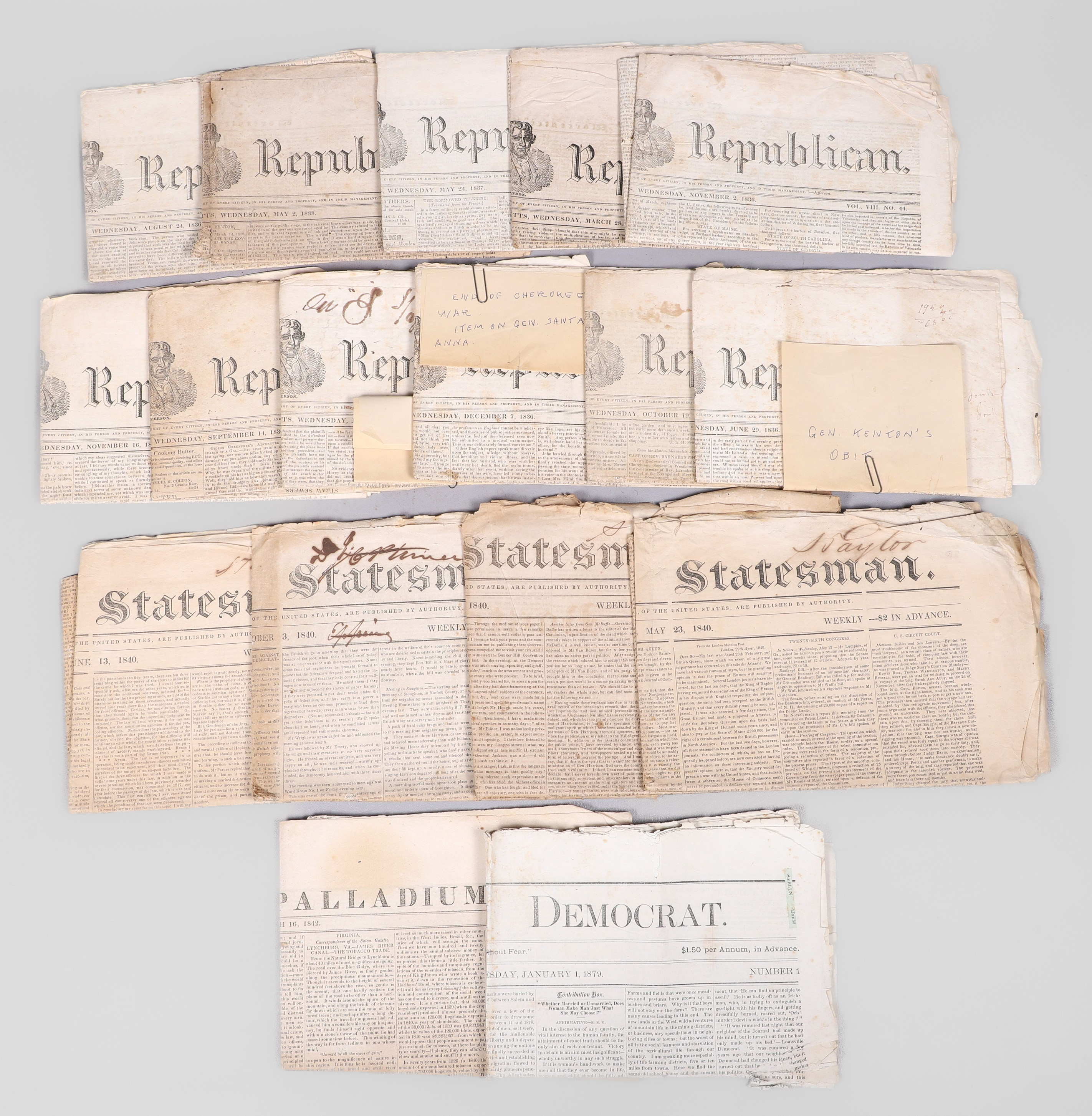 Sixteen Massachusetts newspapers