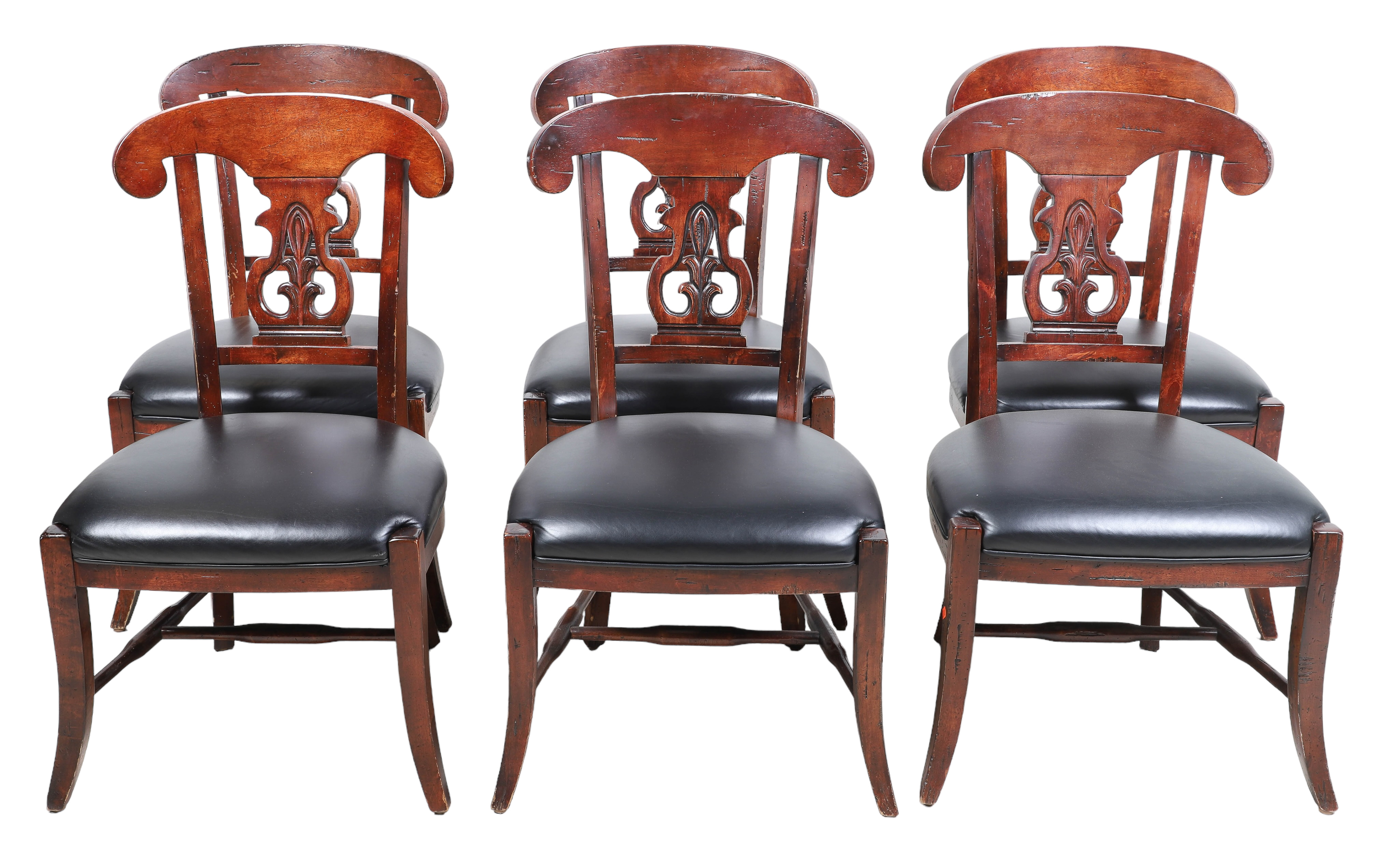 (6) Baker style dining chairs,