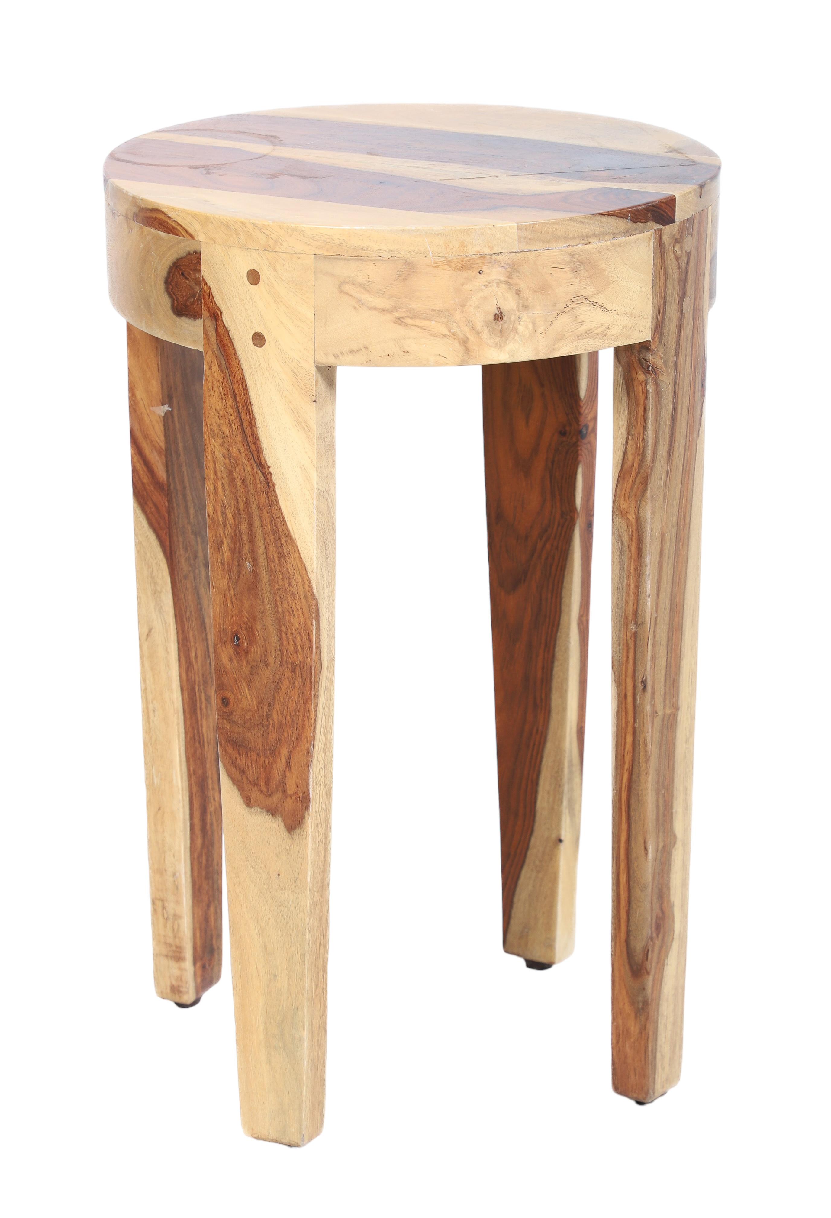 Modern Design mixed wood side table,