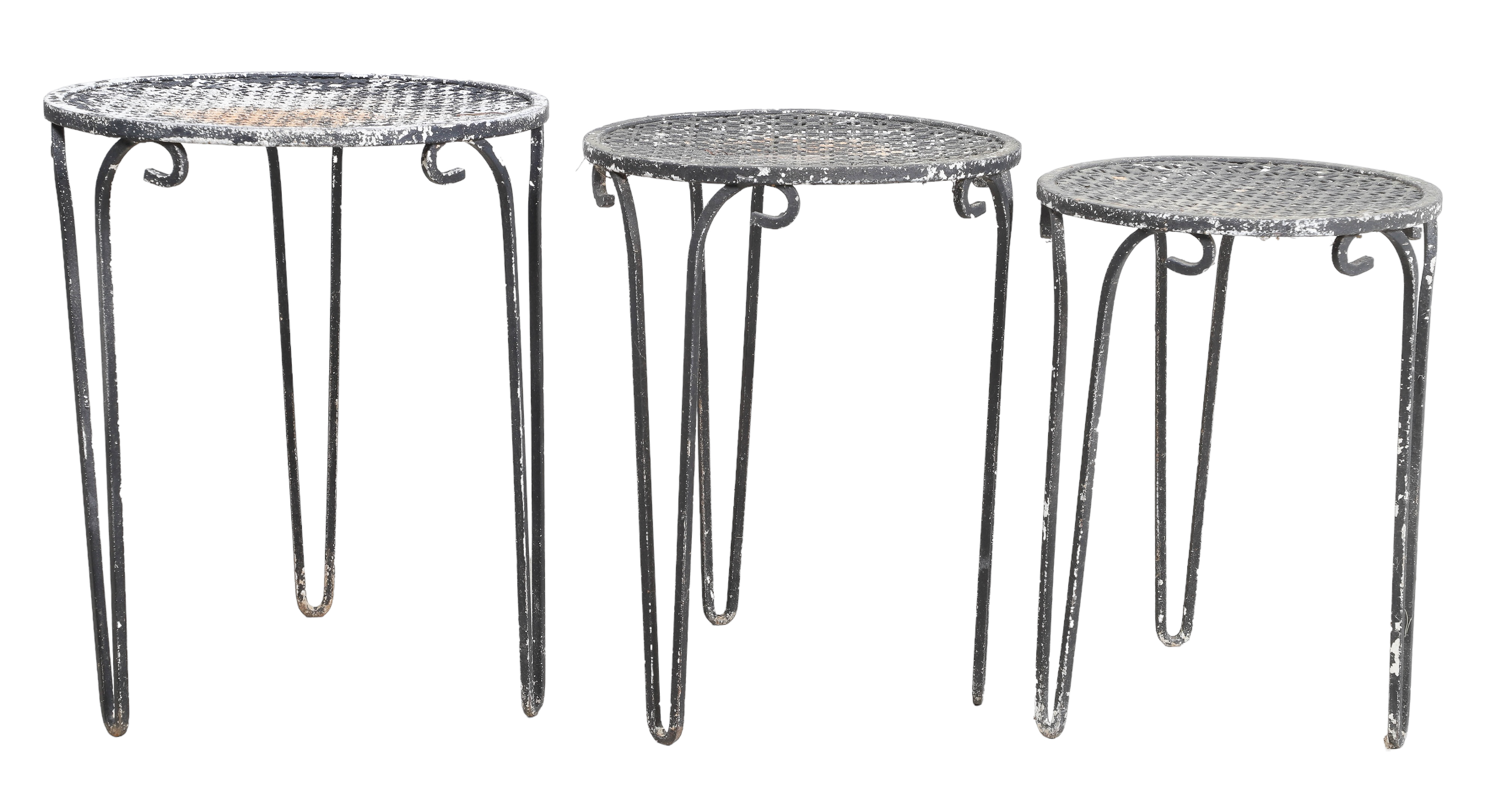 Set of Salterini style nesting tables,