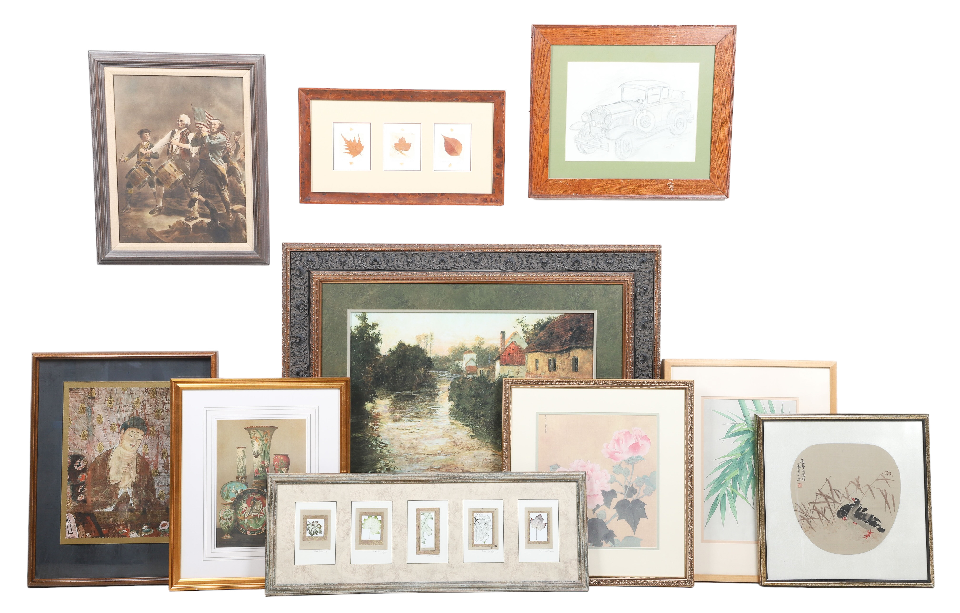 (10) Framed pictures including prints,