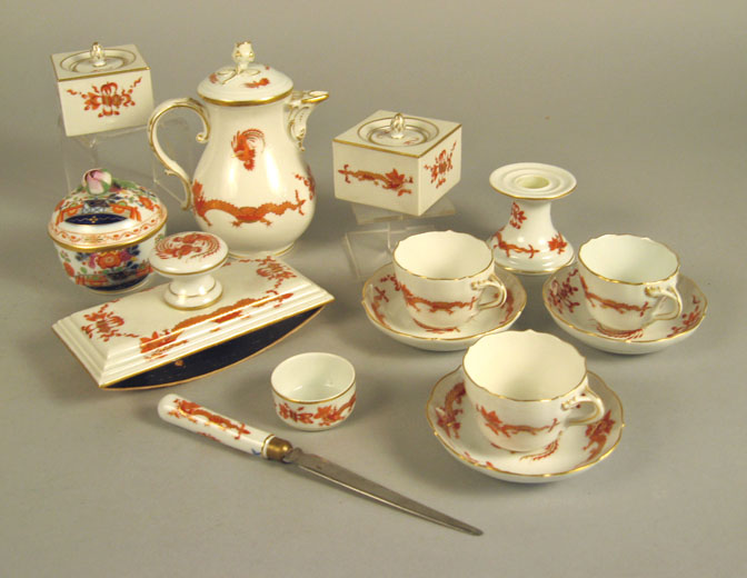 Assembled group of Meissen Red 49c4c