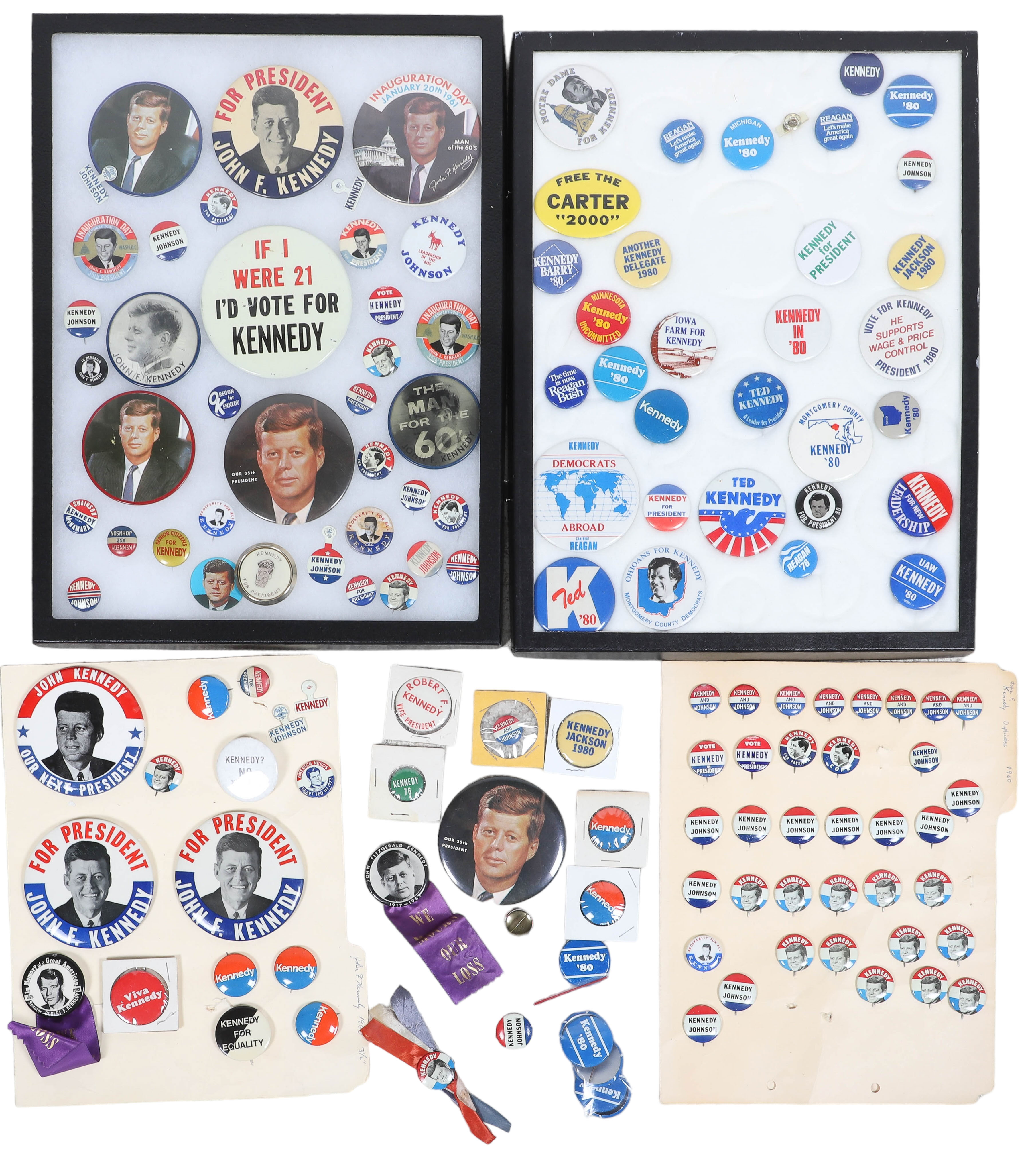 Lot of Kennedy political Pinback